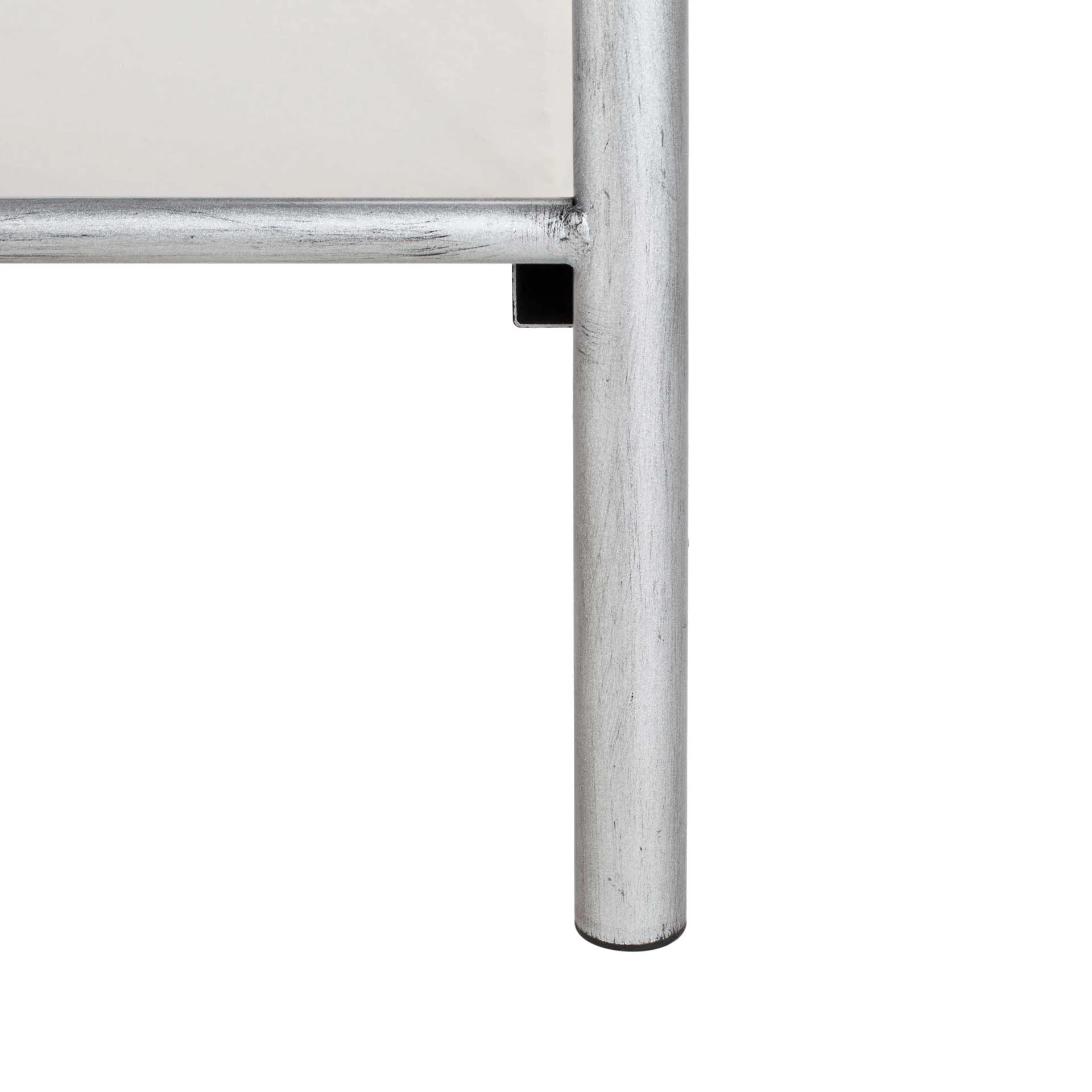 Moon Lattice Metal Bed Antique Silver - Image 5