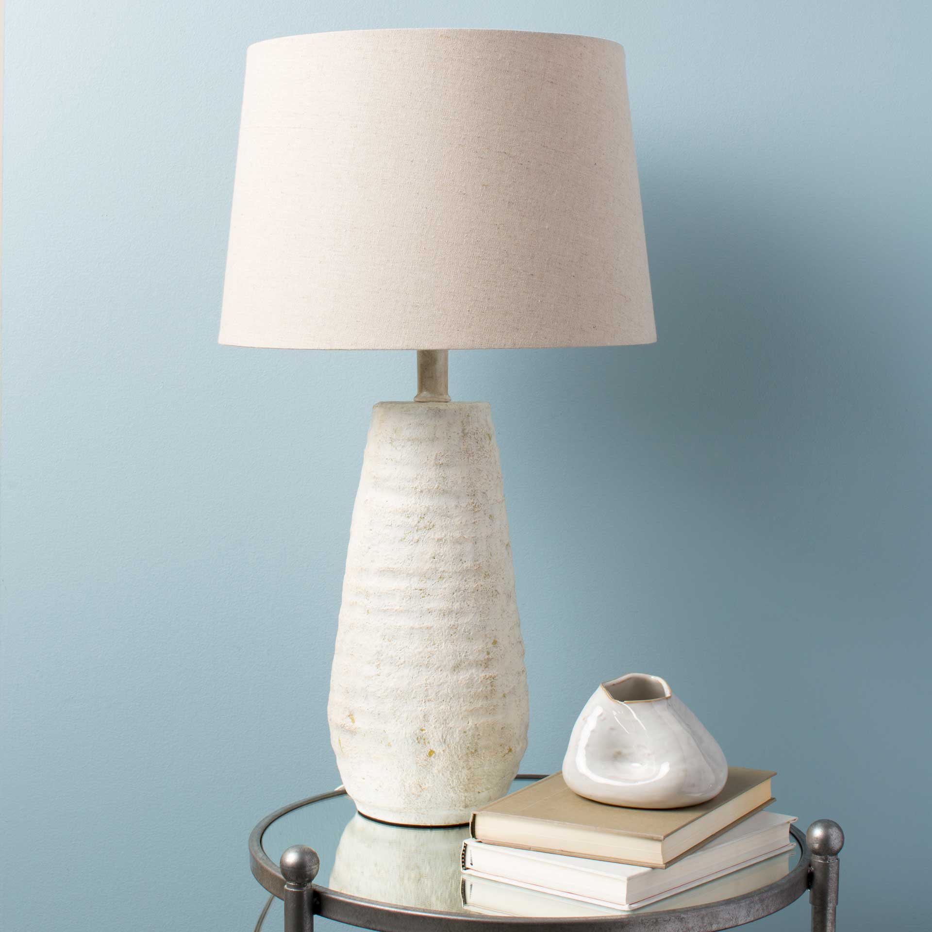 Morello Table Lamp Ivory/White/Natural - Image 6