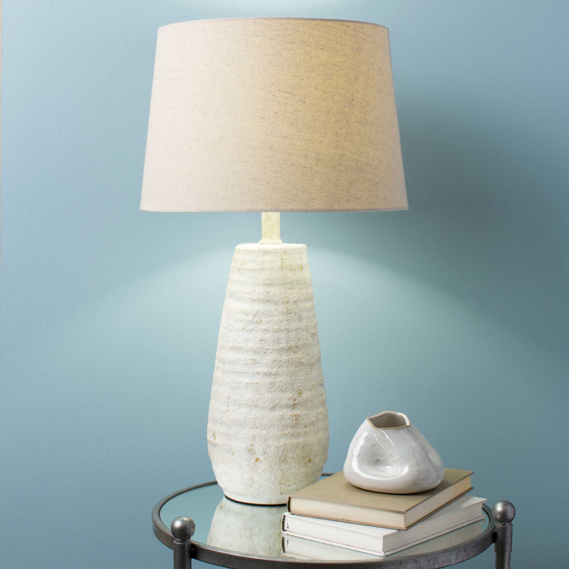 Morello Table Lamp Ivory/White/Natural - Image 7