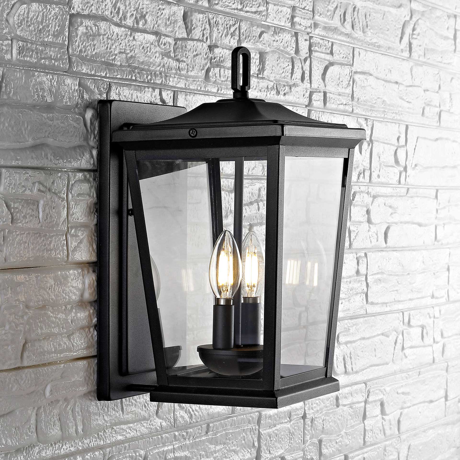Mori Outdoor Wall Lantern Black - Image 4