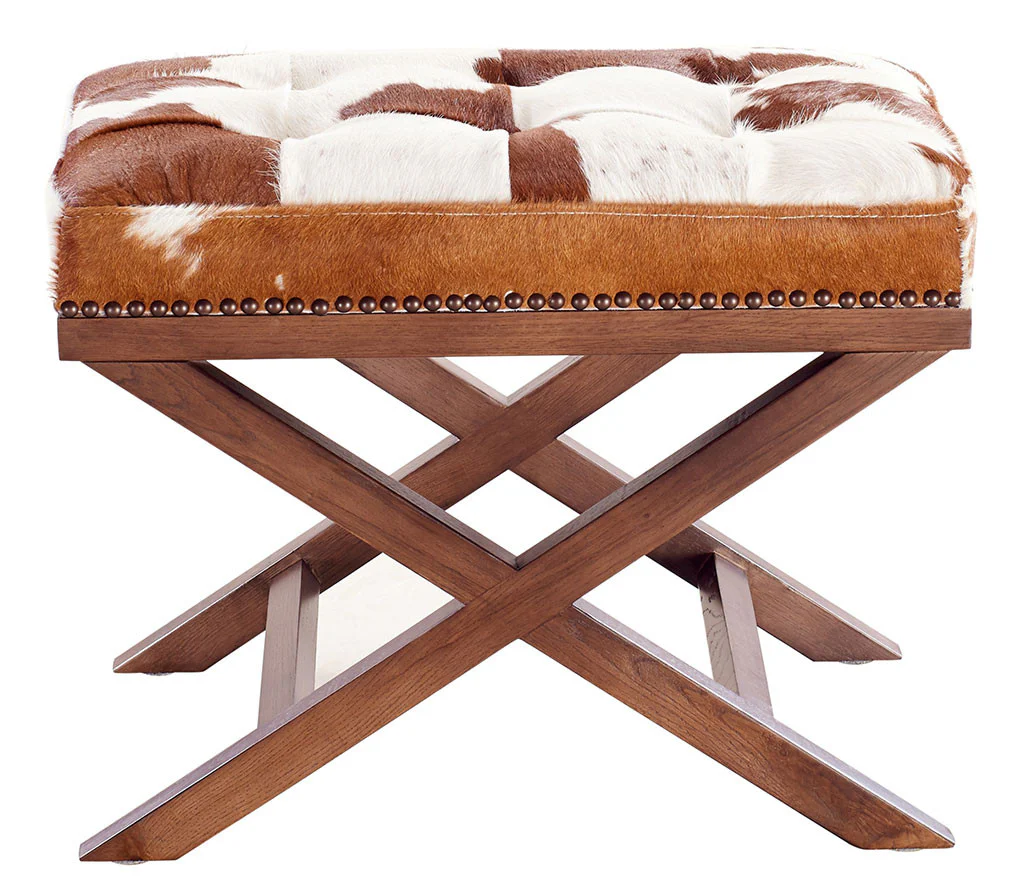 Morning X Genuine Cowhide Ottoman - Image 2
