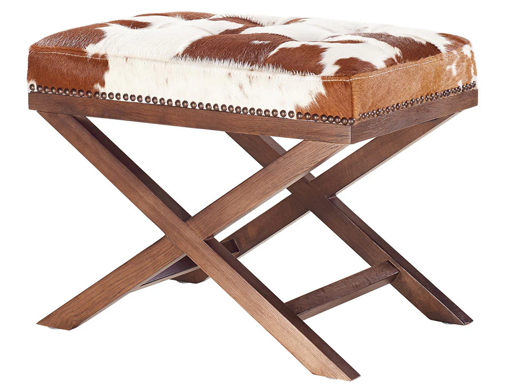 Morning X Genuine Cowhide Ottoman - Image 3