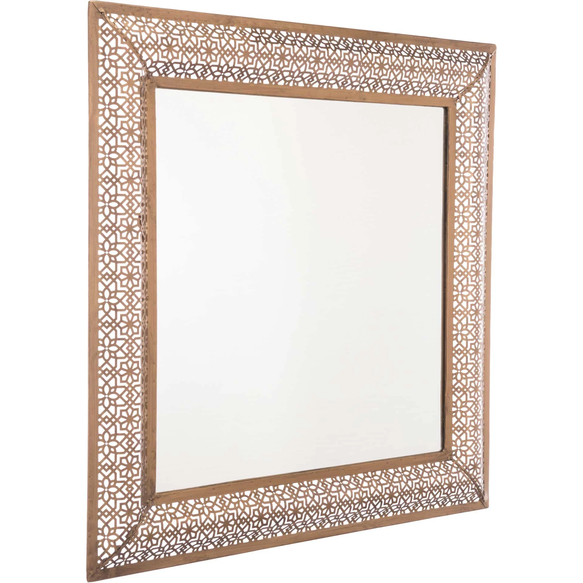 Moroccan Escamas Mirror Antique Gold - Image 2