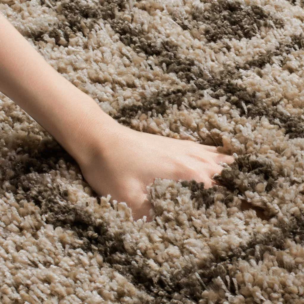 Moroccan Fringe Shag Mushroom/Gray Area Rug - Image 4