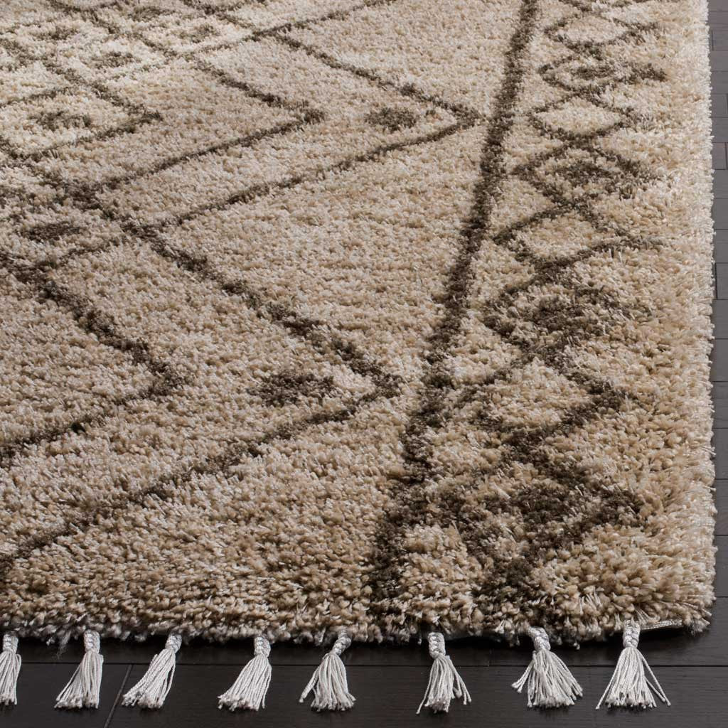 Moroccan Fringe Shag Mushroom/Gray Area Rug - Image 5