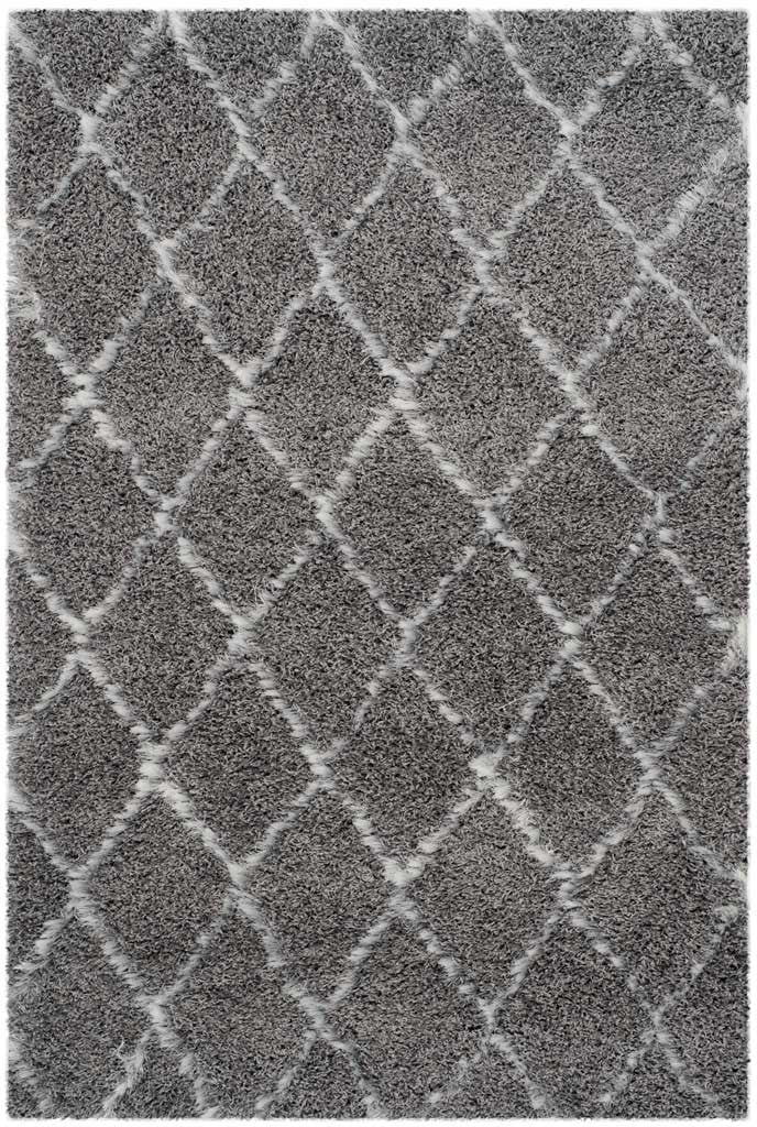 Moroccan Shag Gray/Ivory Area Rug - Image 3