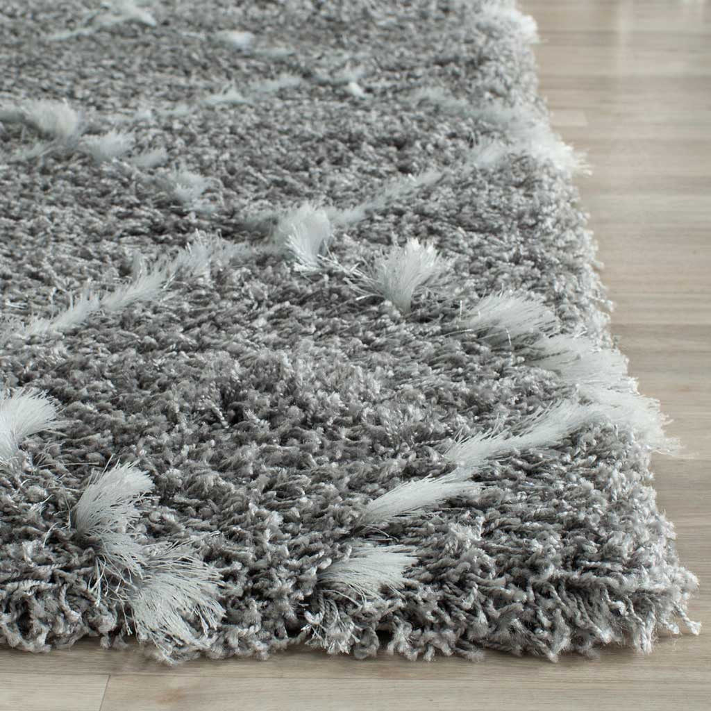 Moroccan Shag Gray/Ivory Area Rug - Image 5