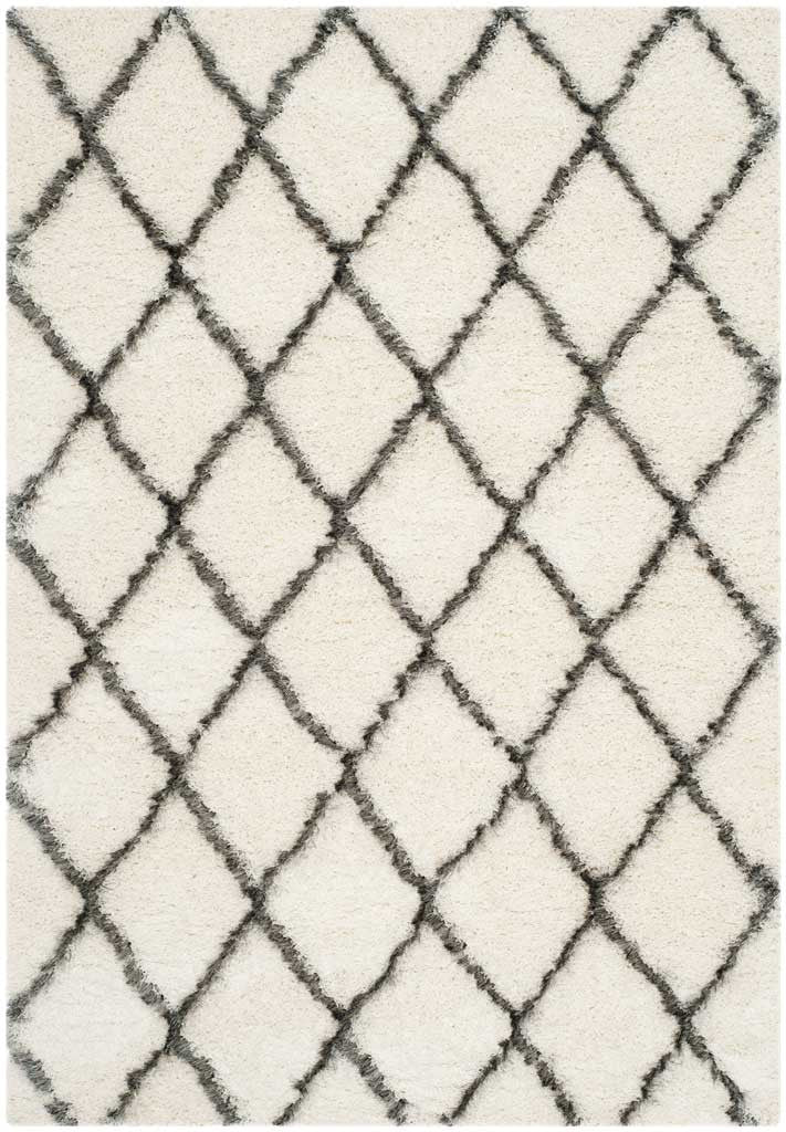Moroccan Shag Ivory/Gray Area Rug - Image 2