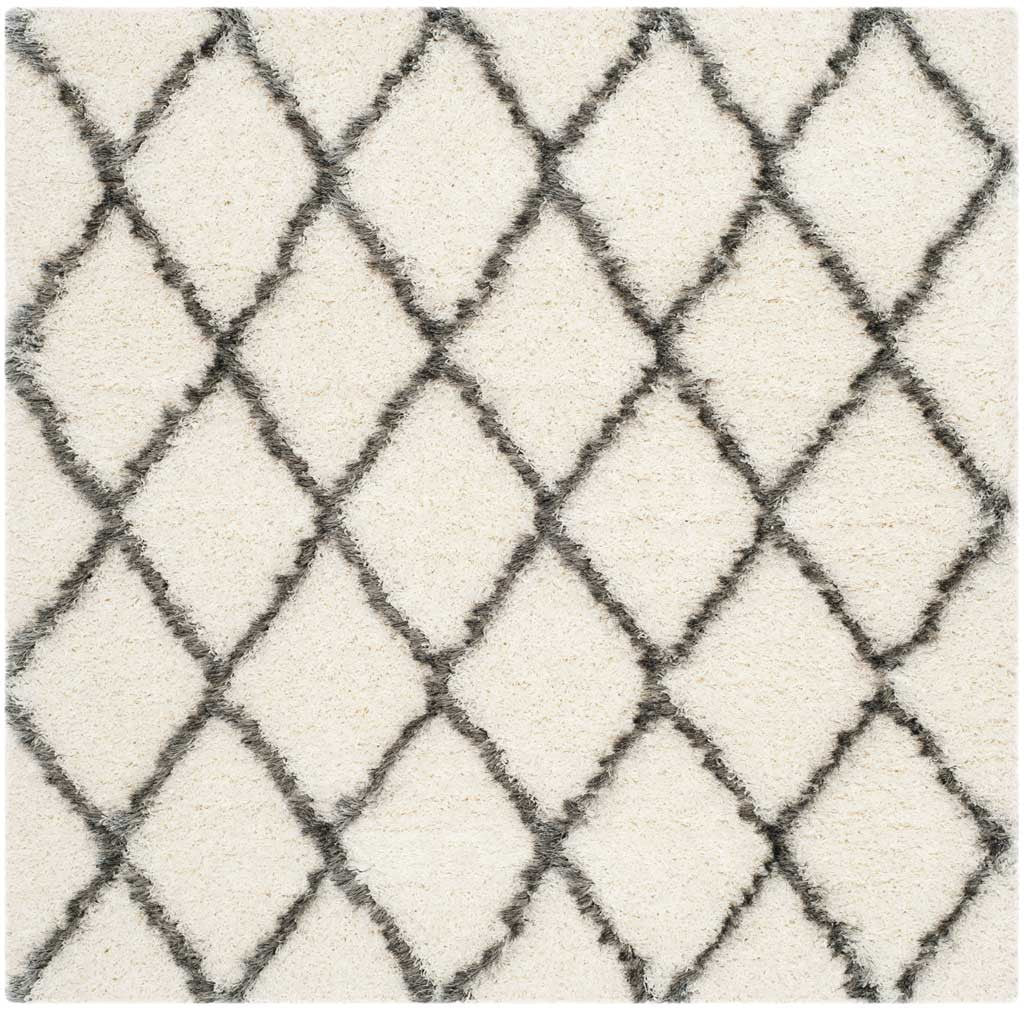 Moroccan Shag Ivory/Gray Area Rug - Image 3
