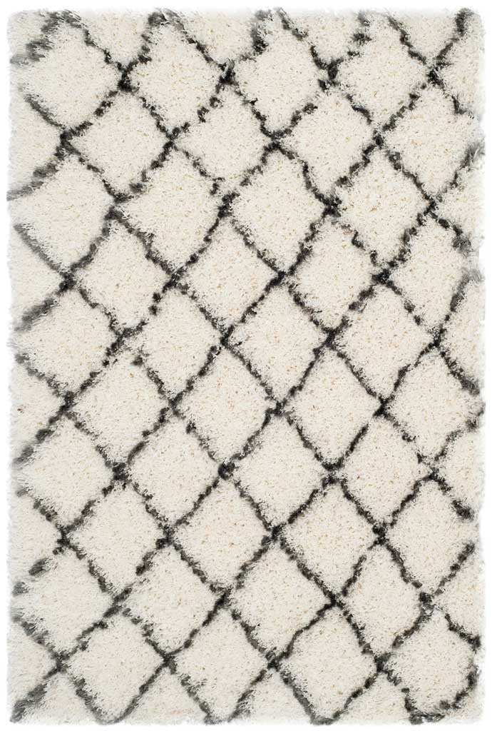 Moroccan Shag Ivory/Gray Area Rug - Image 5
