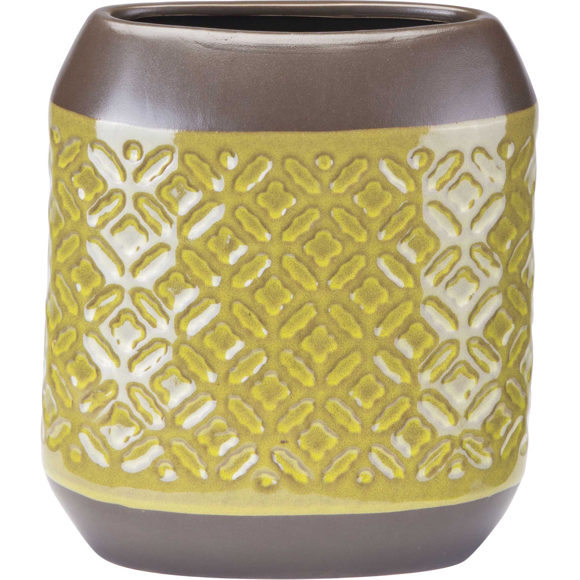 Moroccan Square Planter Olive Green - Image 5