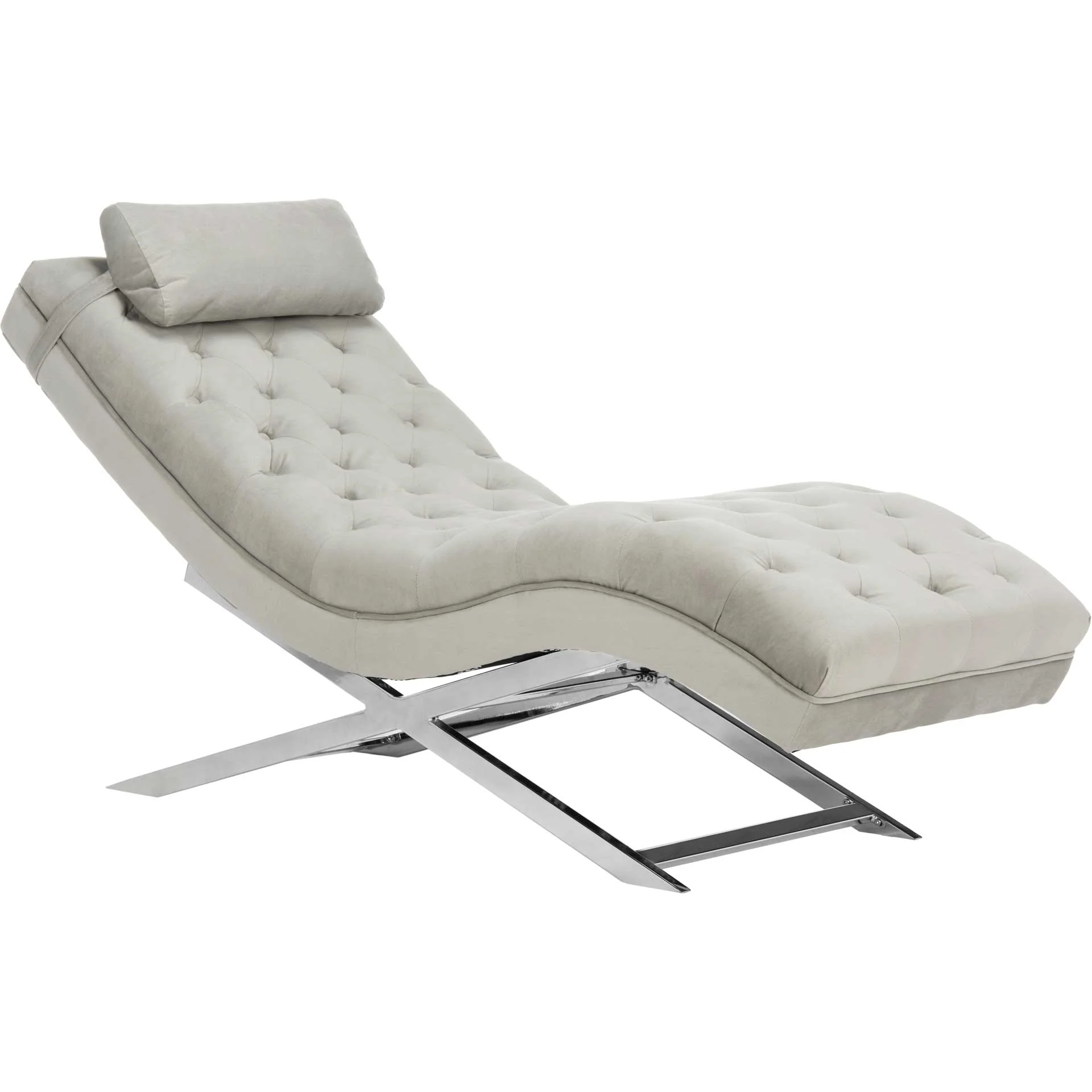 Morph Chaise With Headrest Pillow Gray - Image 3