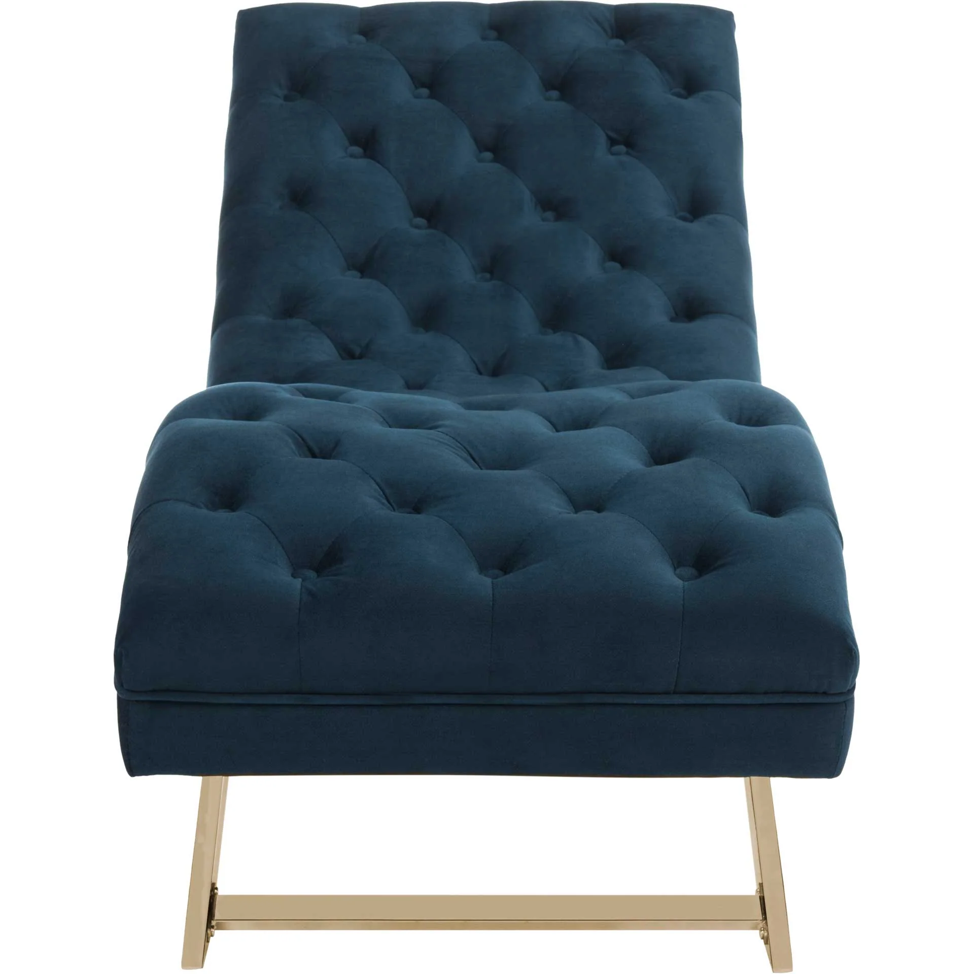 Morph Chaise With Headrest Pillow Navy/Gold - Image 2