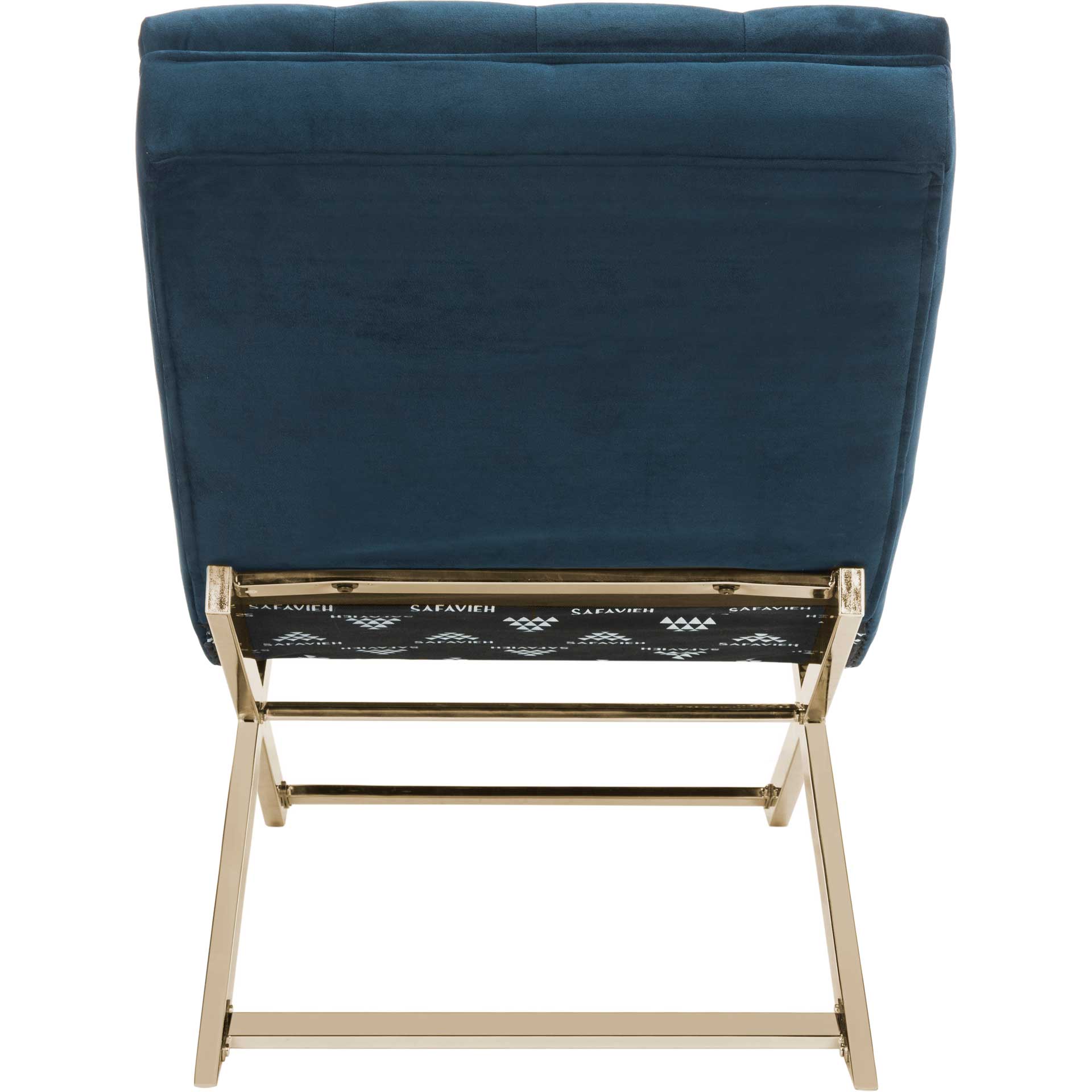 Morph Chaise With Headrest Pillow Navy/Gold - Image 5