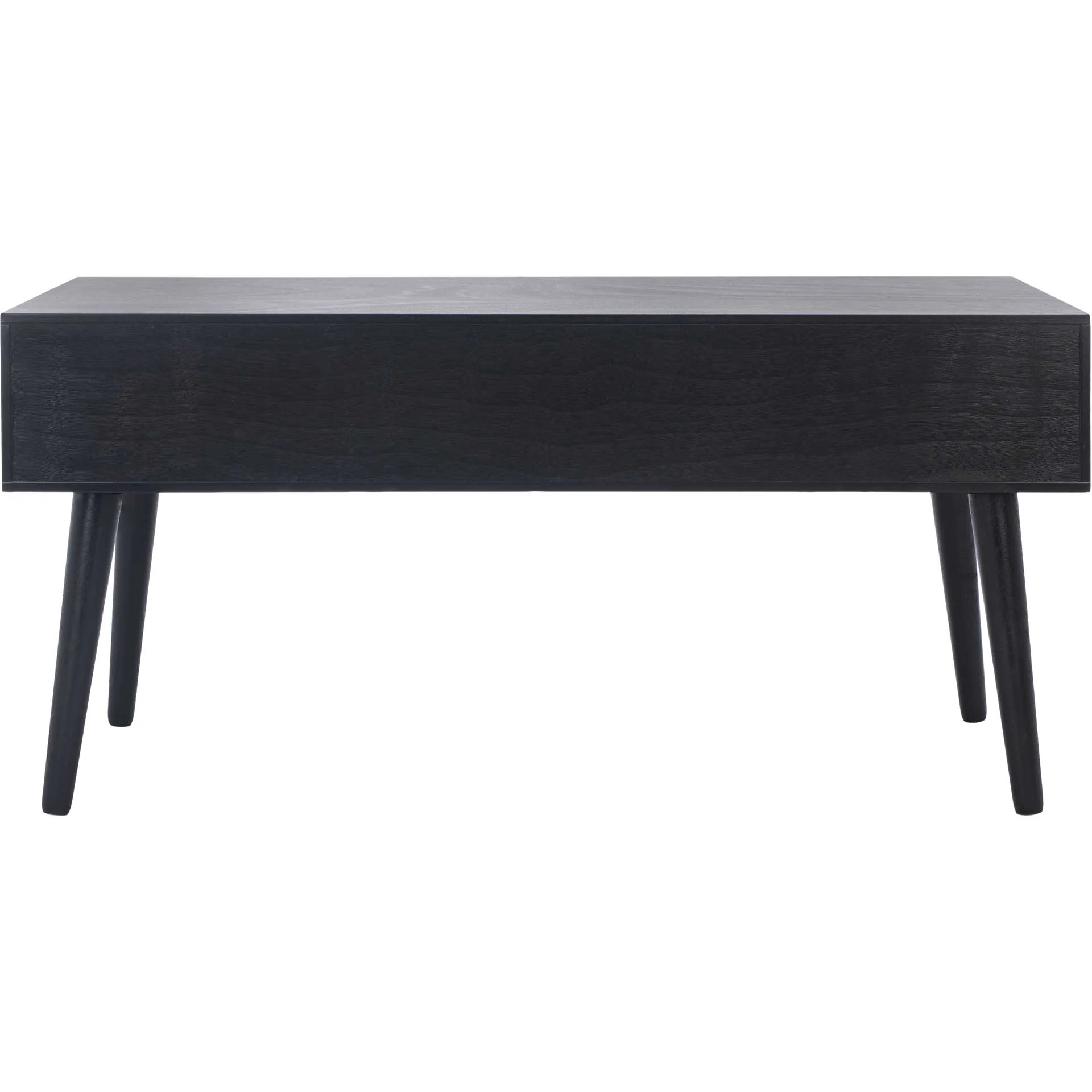 Morris 2 Drawer Coffee Table Black - Image 4