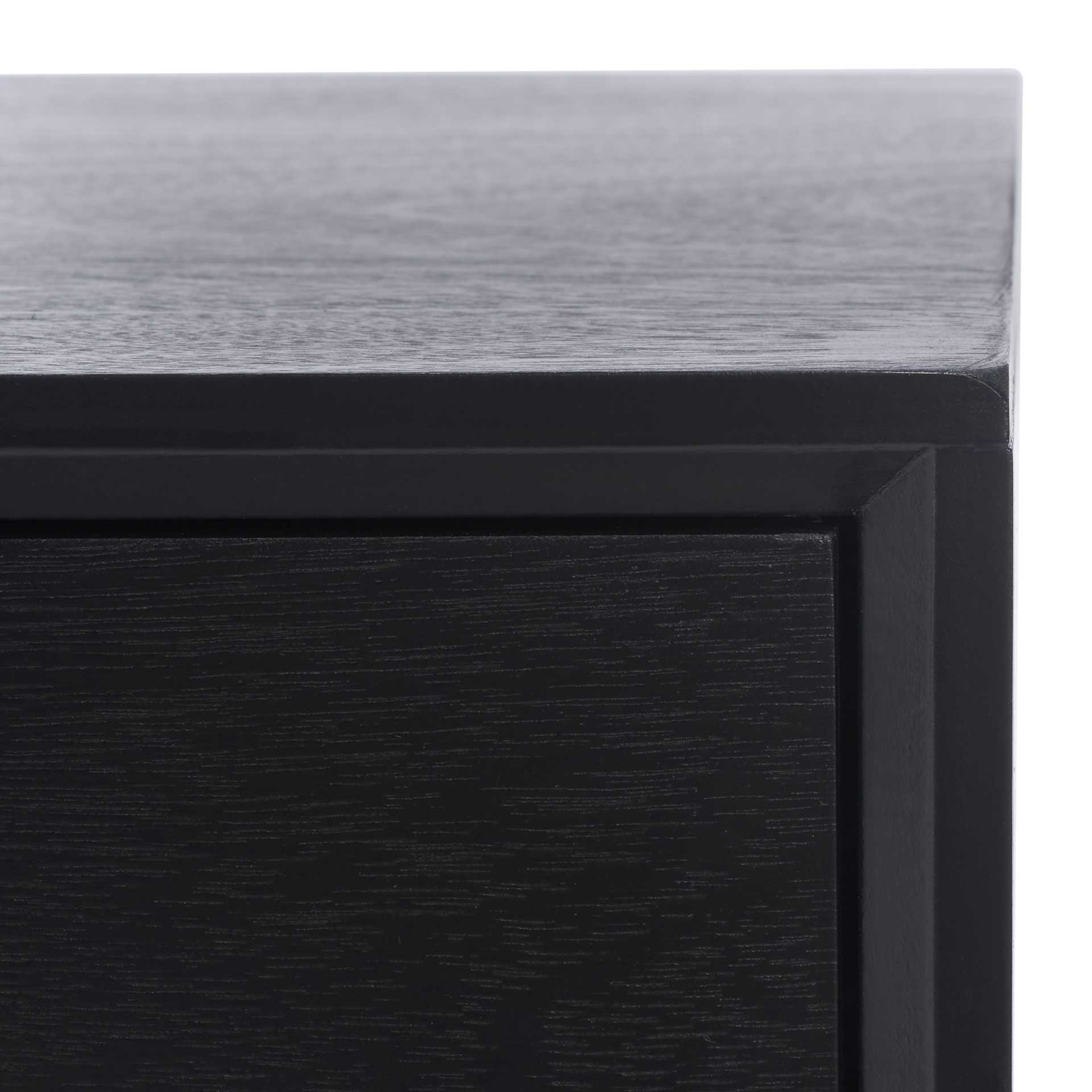 Morris 2 Drawer Coffee Table Black - Image 5