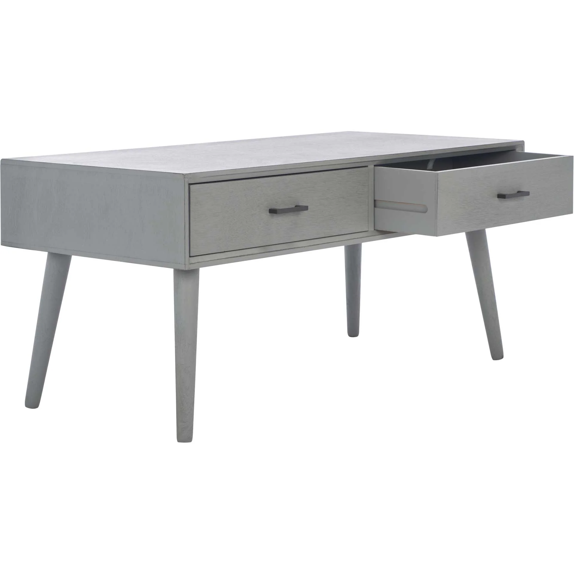 Morris 2 Drawer Coffee Table Distressed Gray - Image 2