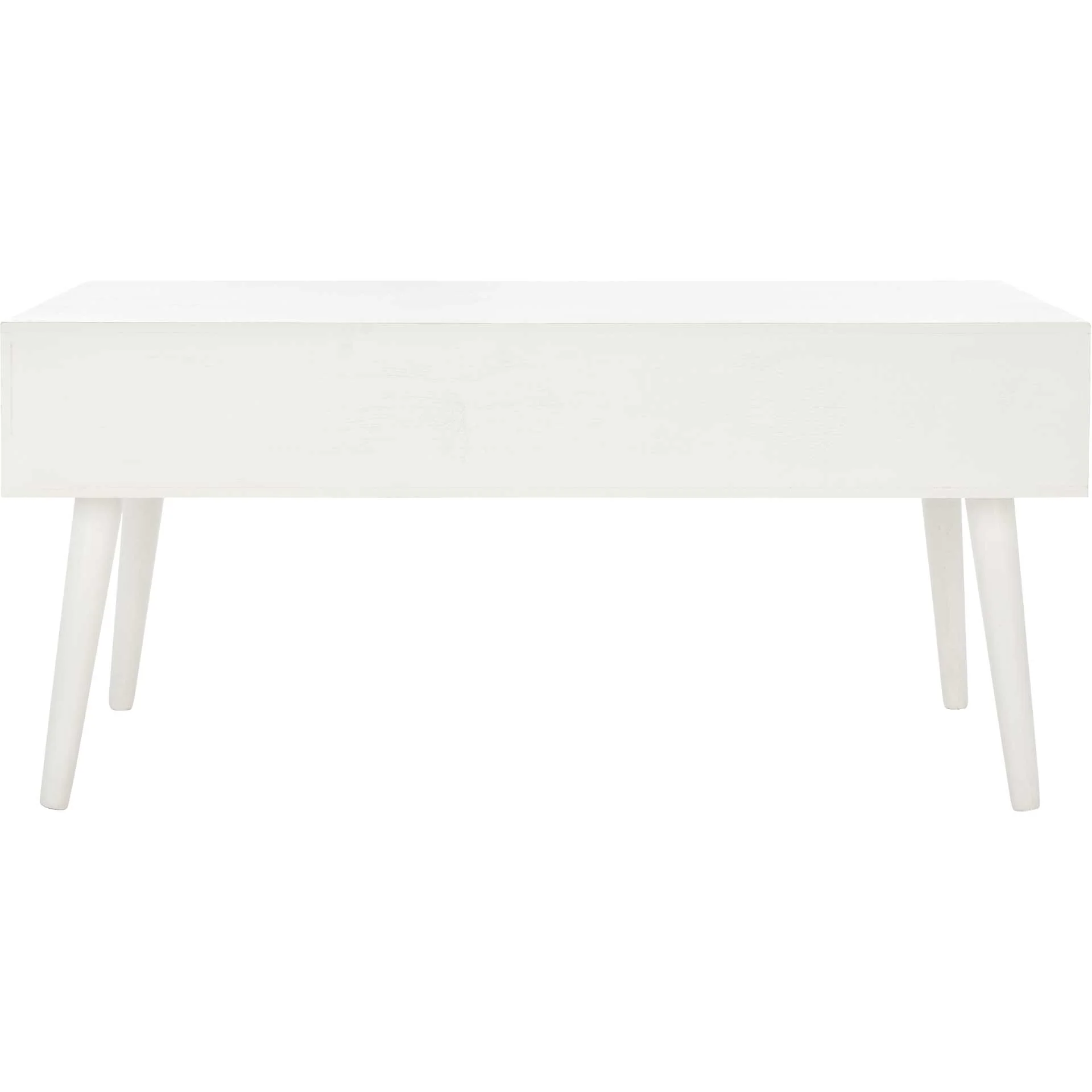 Morris 2 Drawer Coffee Table Distressed White - Image 4