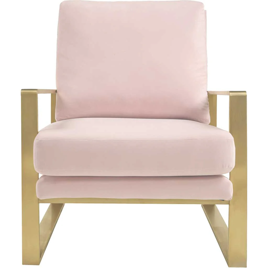 Morton Velvet Chair Blush - Image 2