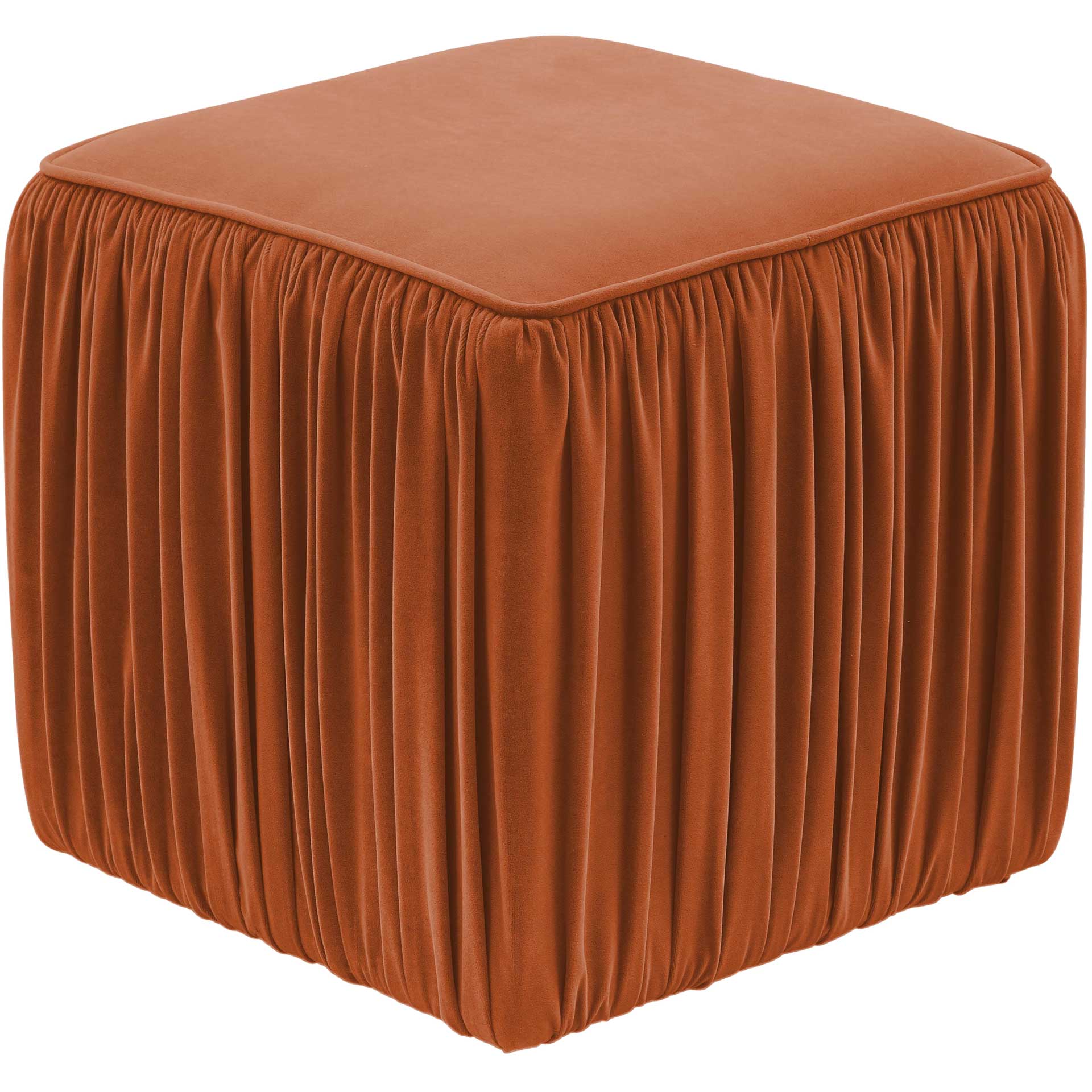 Moshe Pleated Ottoman Cognac - Image 3
