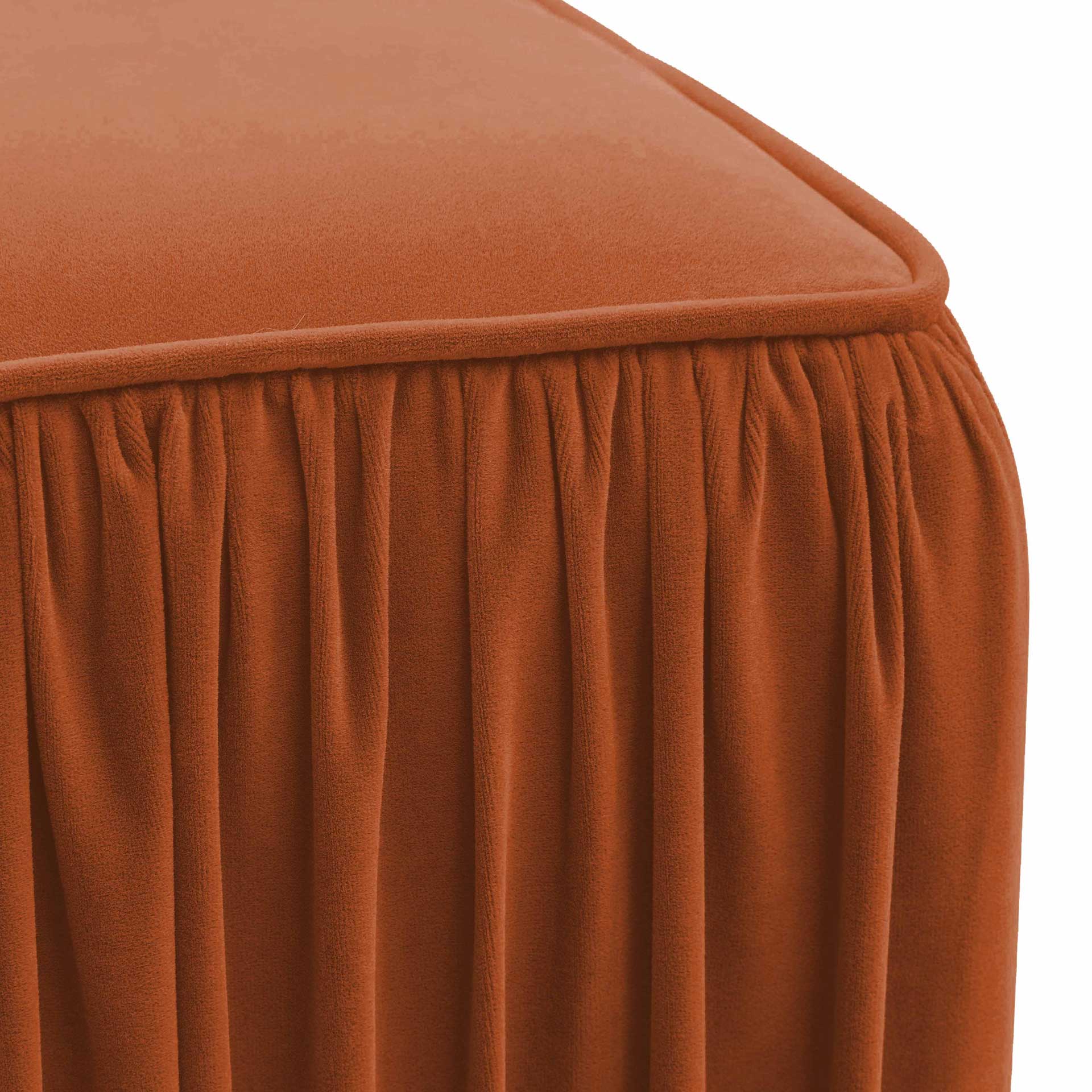 Moshe Pleated Ottoman Cognac - Image 4