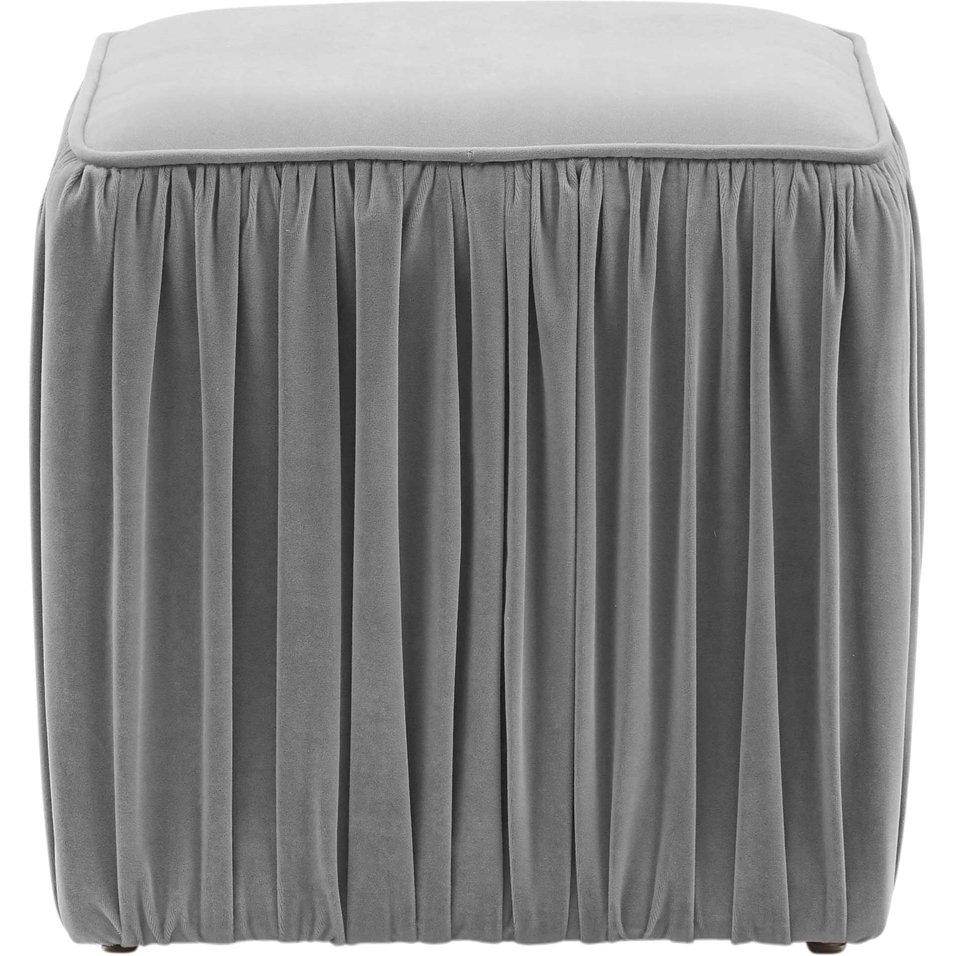 Moshe Pleated Ottoman Slate - Image 2