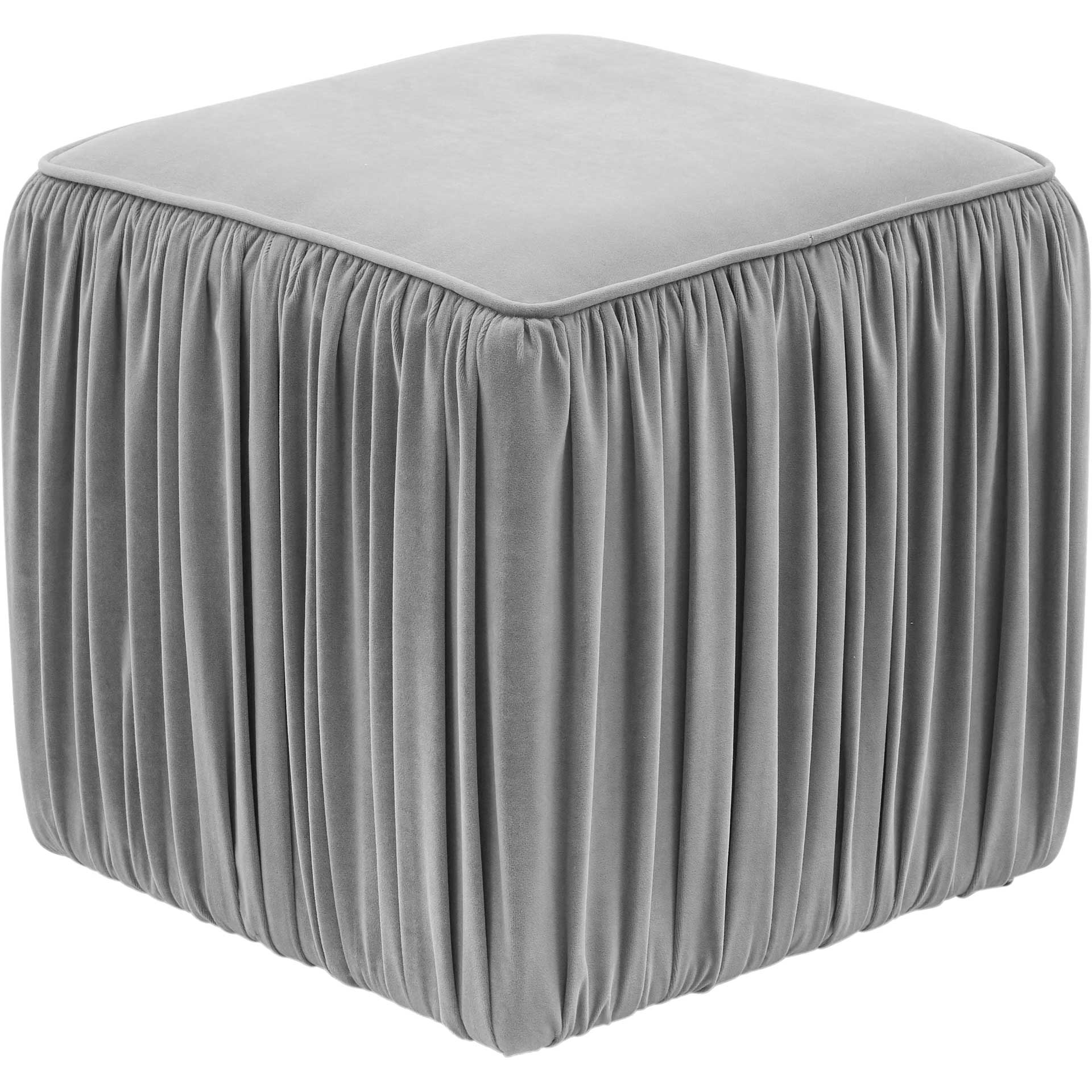 Moshe Pleated Ottoman Slate - Image 3