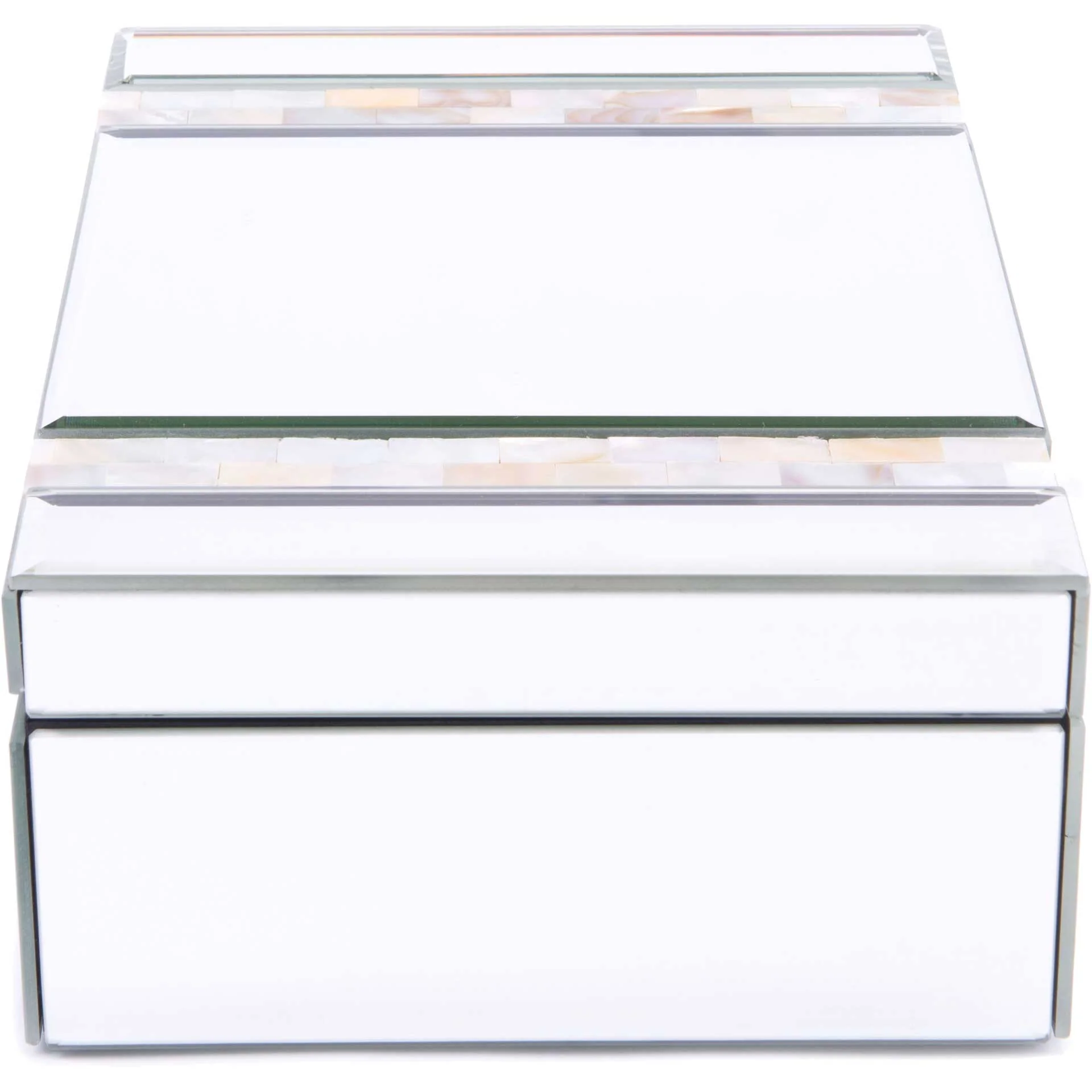 Mother of Pearl Stripes Mirror Box - Image 2