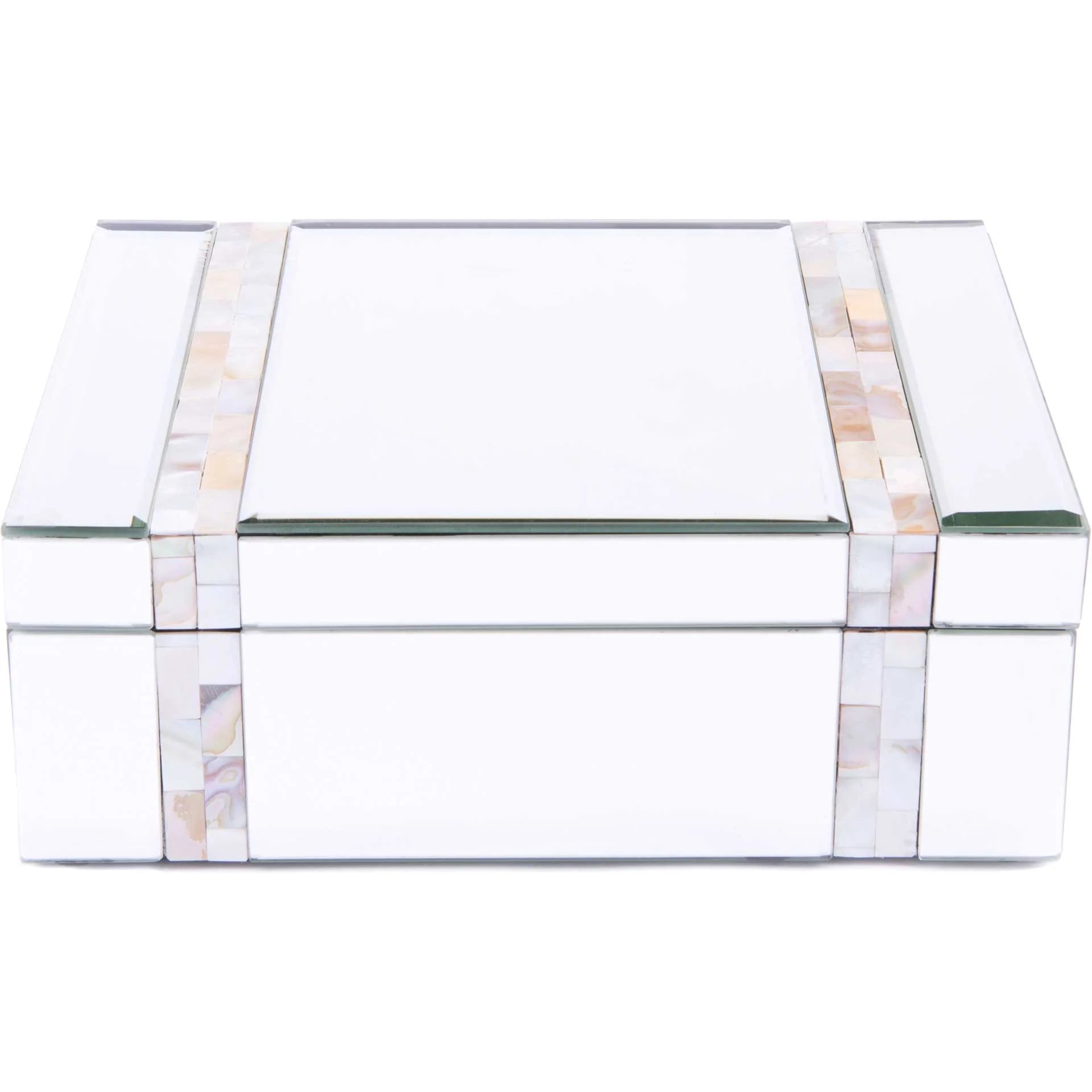 Mother of Pearl Stripes Mirror Box - Image 3
