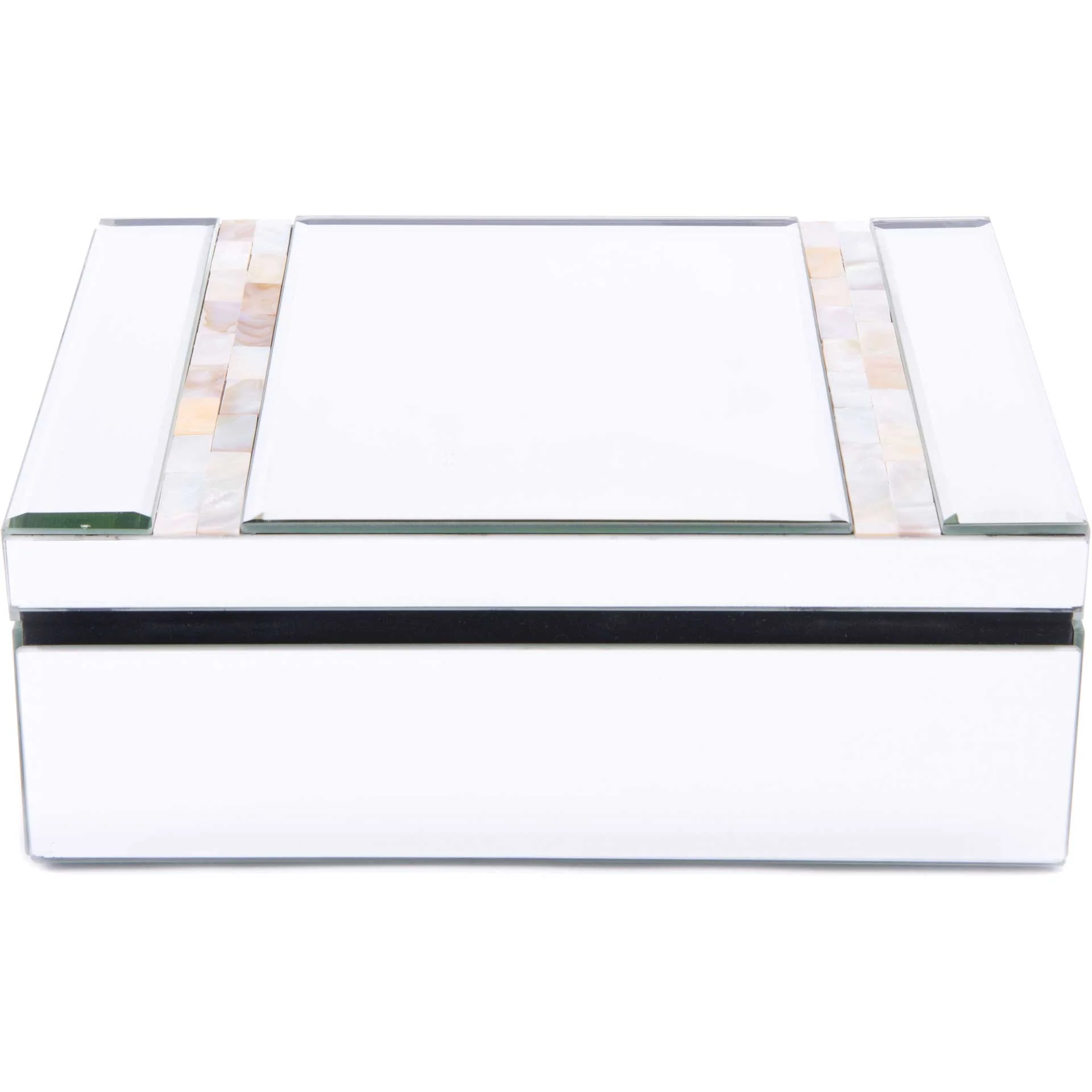 Mother of Pearl Stripes Mirror Box - Image 4