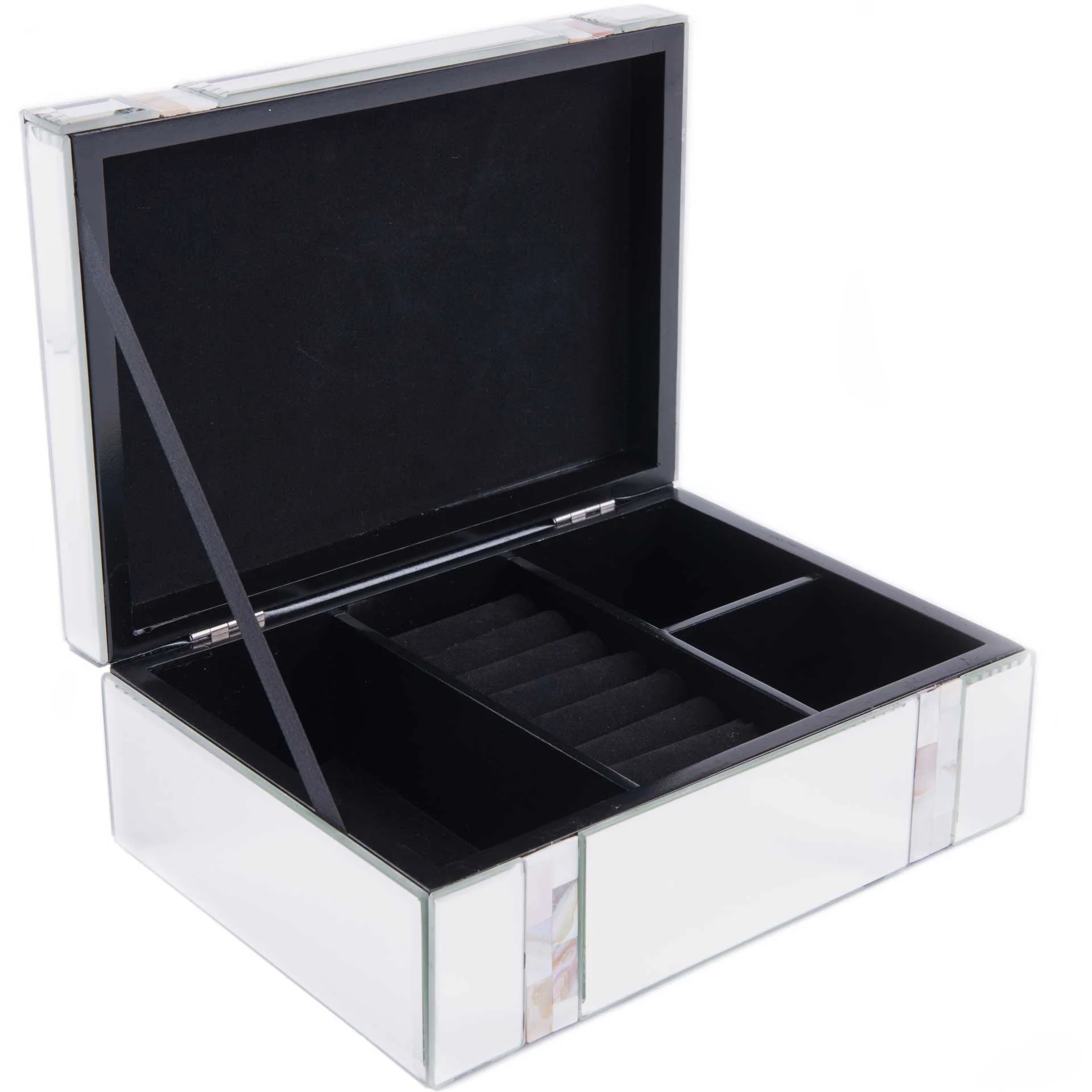 Mother of Pearl Stripes Mirror Box - Image 5