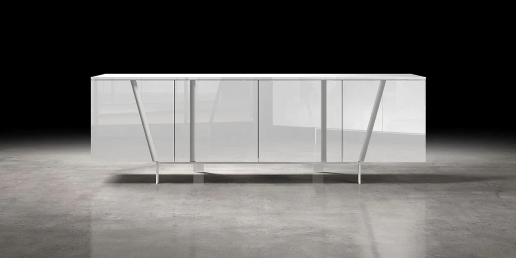 Mott Sideboard White Lacquer - Image 3