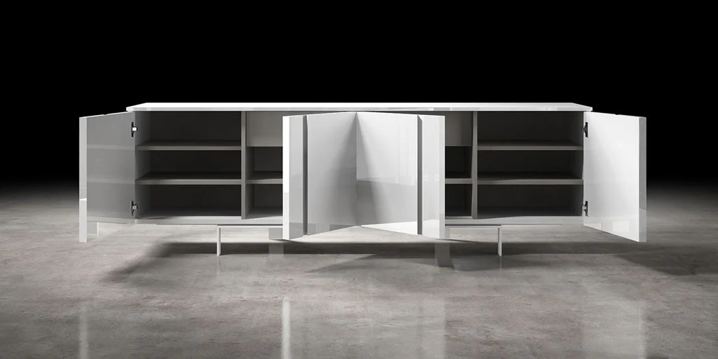 Mott Sideboard White Lacquer - Image 4