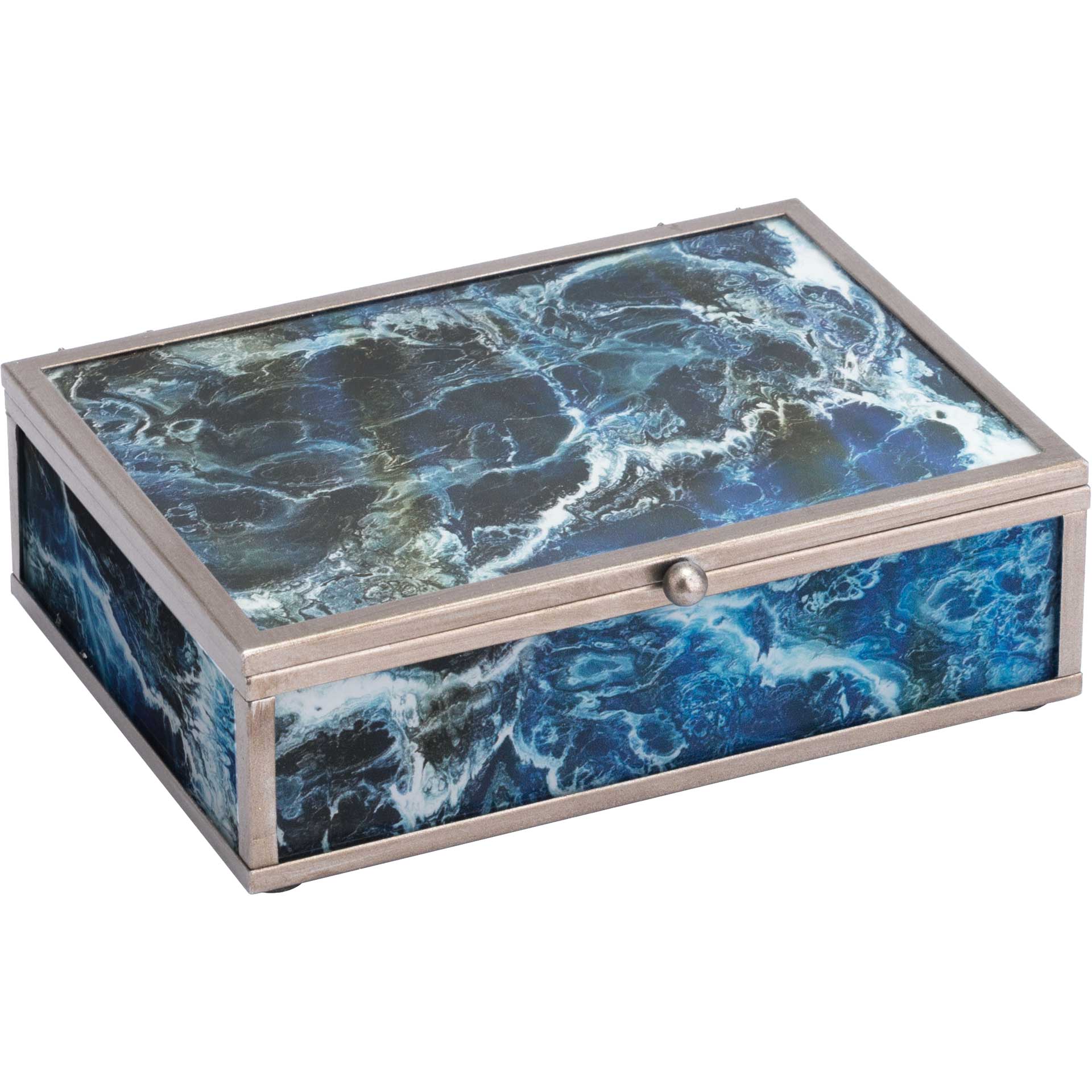 Mundi Boxes Blue Geode (Set of 2) - Image 3
