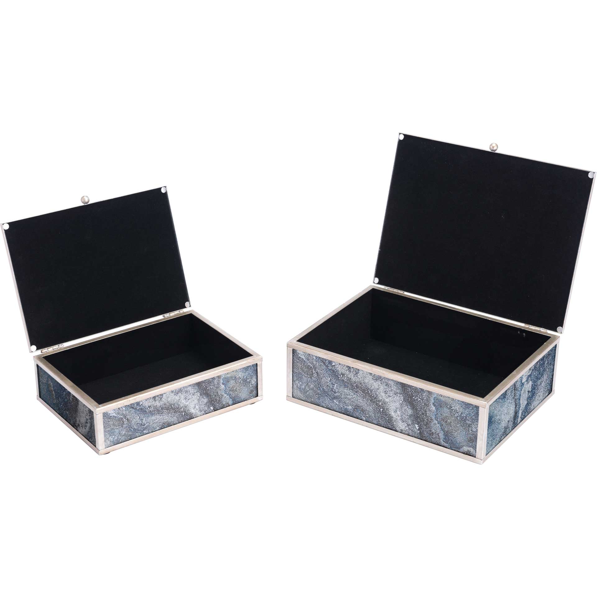Mundi Boxes Silver Geode (Set of 2) - Image 2