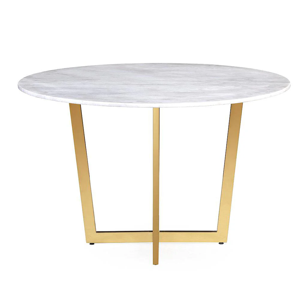 Munford Marble Dining Table White - Image 3