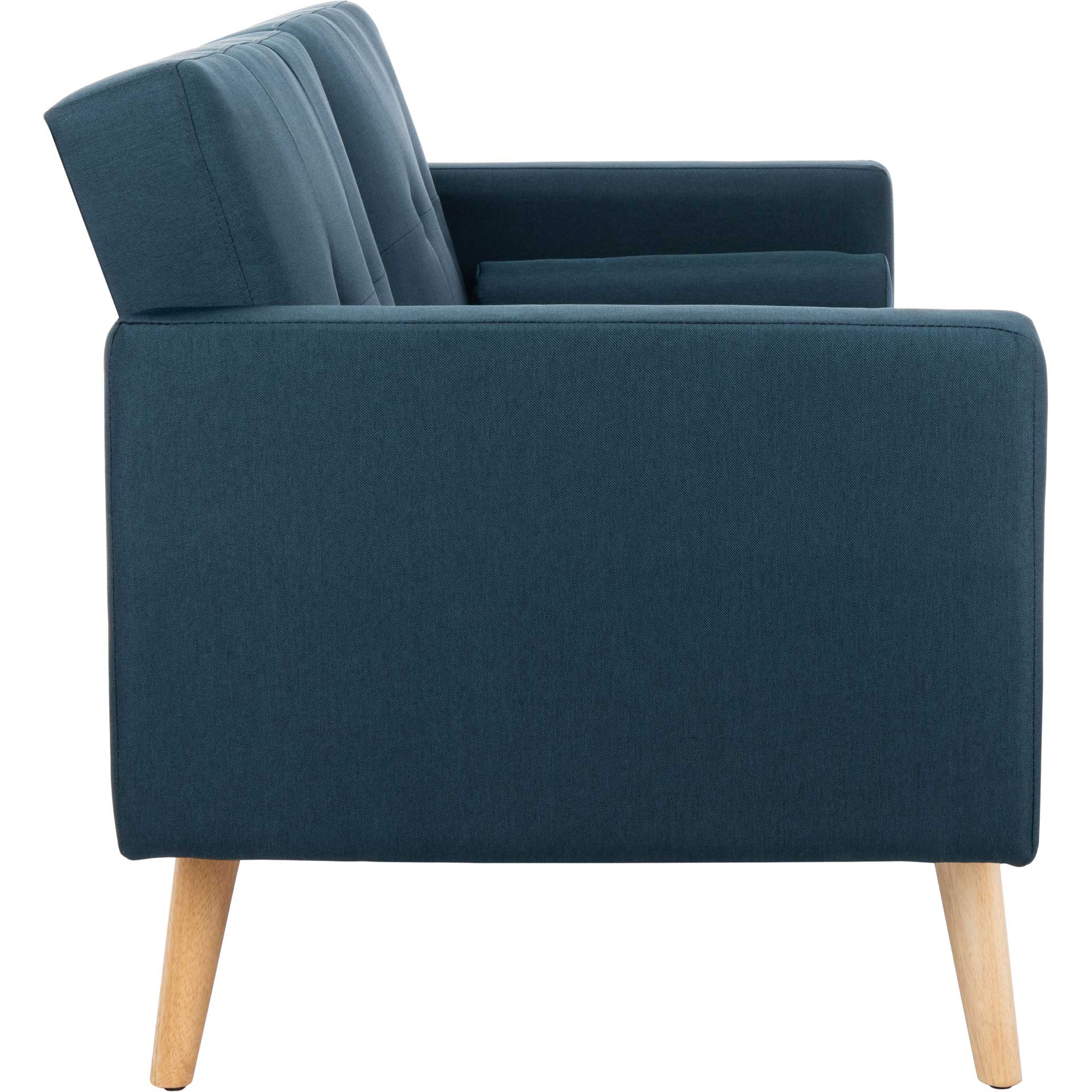 Musa Foldable Futon Bed With Pillow Navy - Image 3