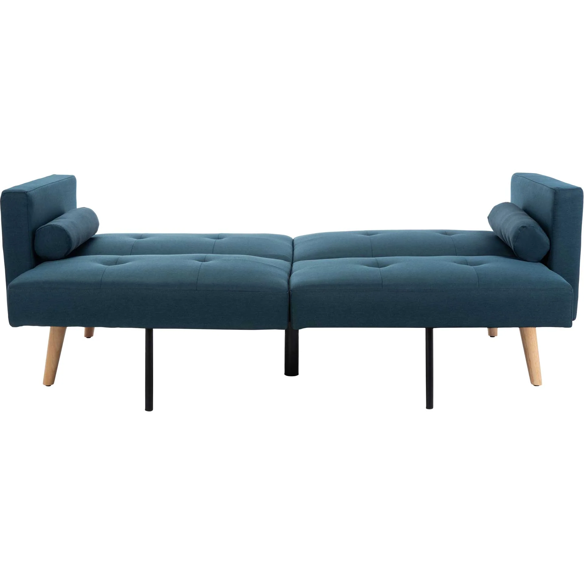 Musa Foldable Futon Bed With Pillow Navy - Image 6