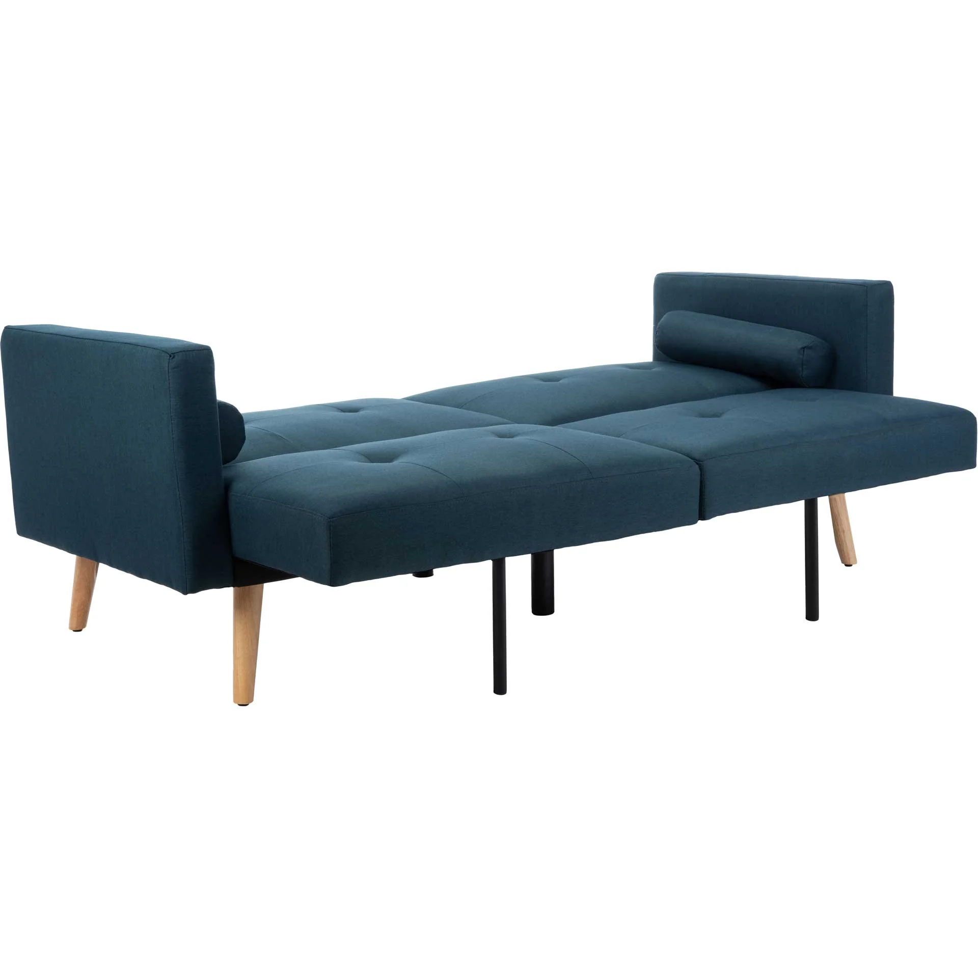 Musa Foldable Futon Bed With Pillow Navy - Image 7