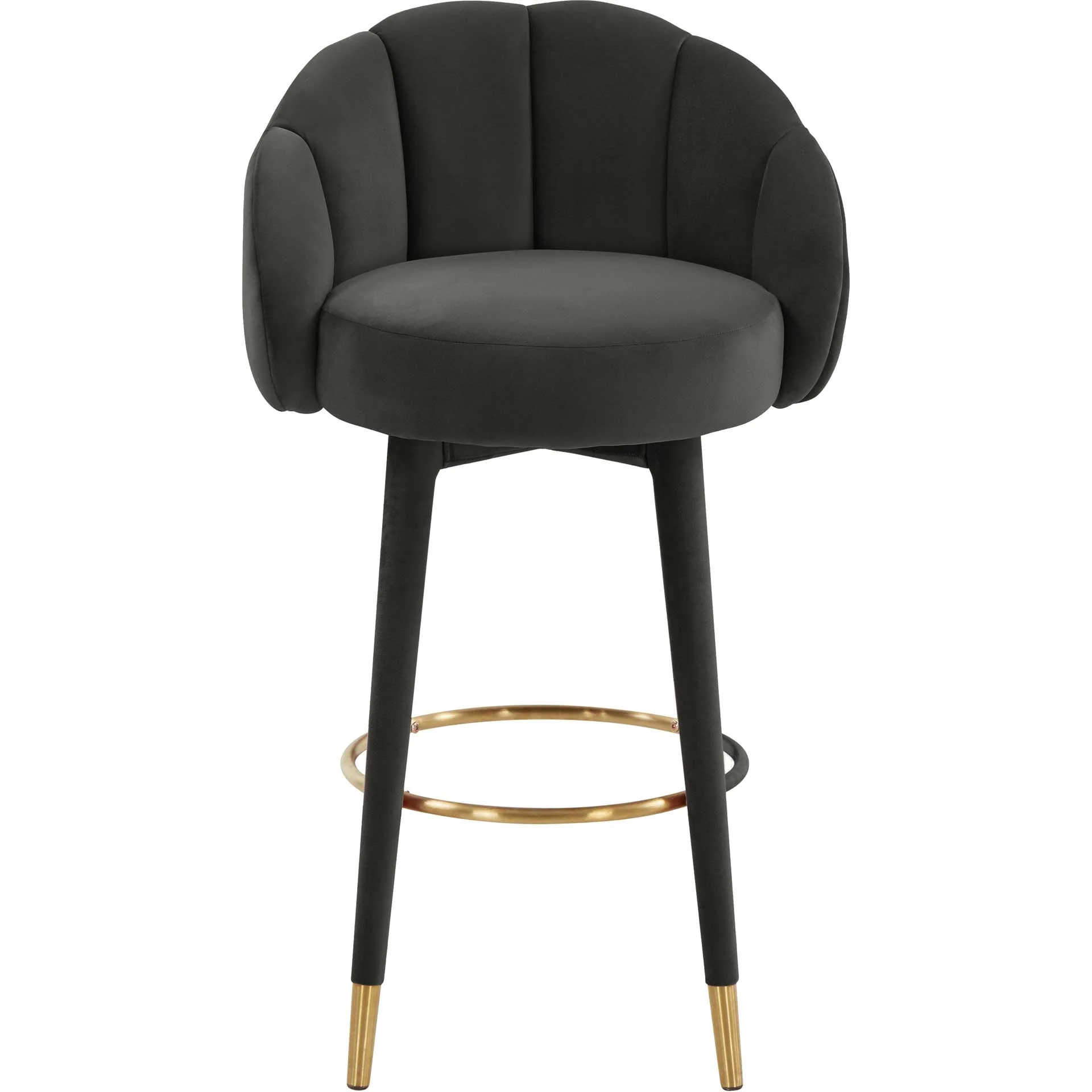 Myaire Swivel Bar Stool Black - Image 2