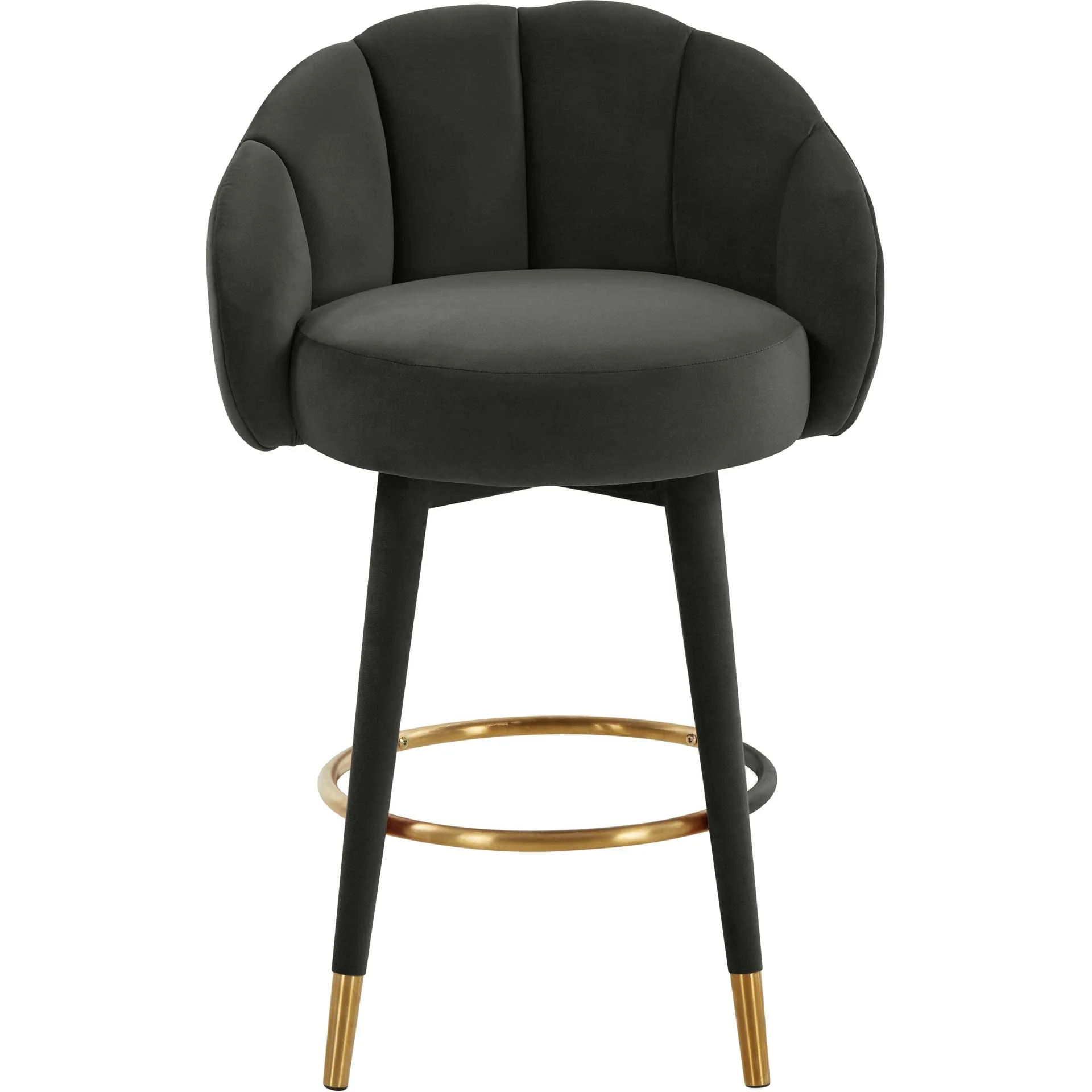 Myaire Swivel Bar Stool Black - Image 9