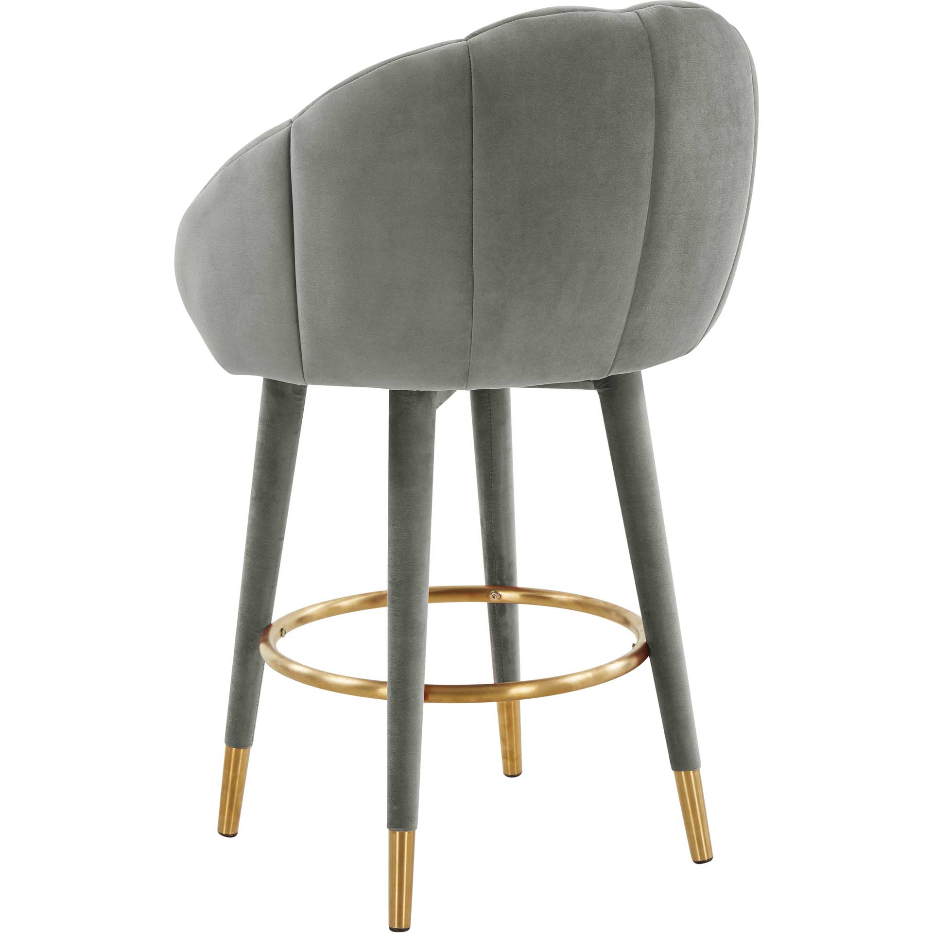 Myaire Swivel Bar Stool Light Gray - Image 10