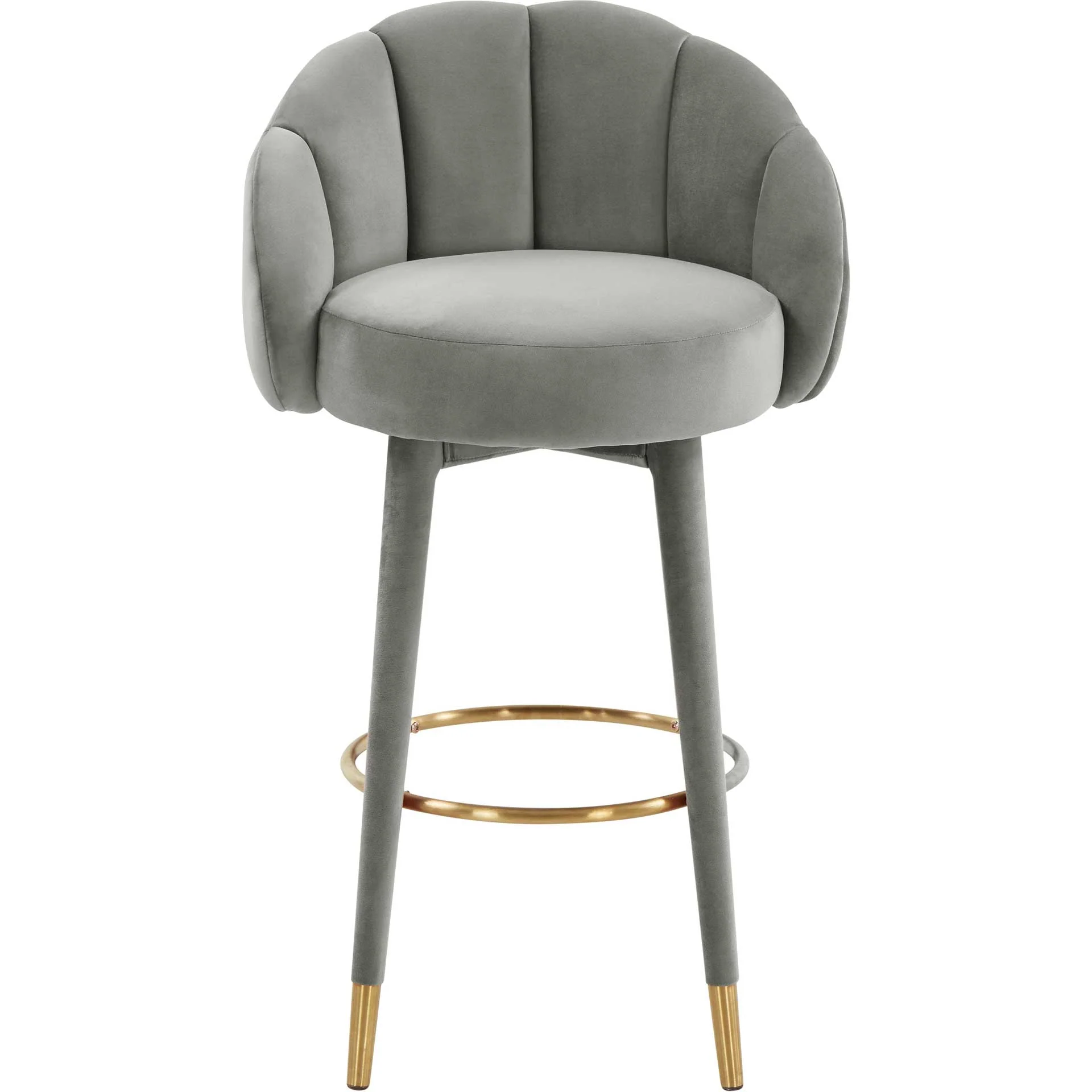 Myaire Swivel Bar Stool Light Gray - Image 2