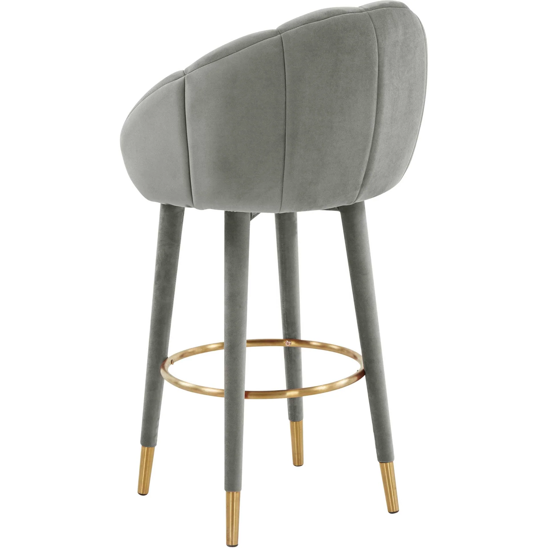 Myaire Swivel Bar Stool Light Gray - Image 3