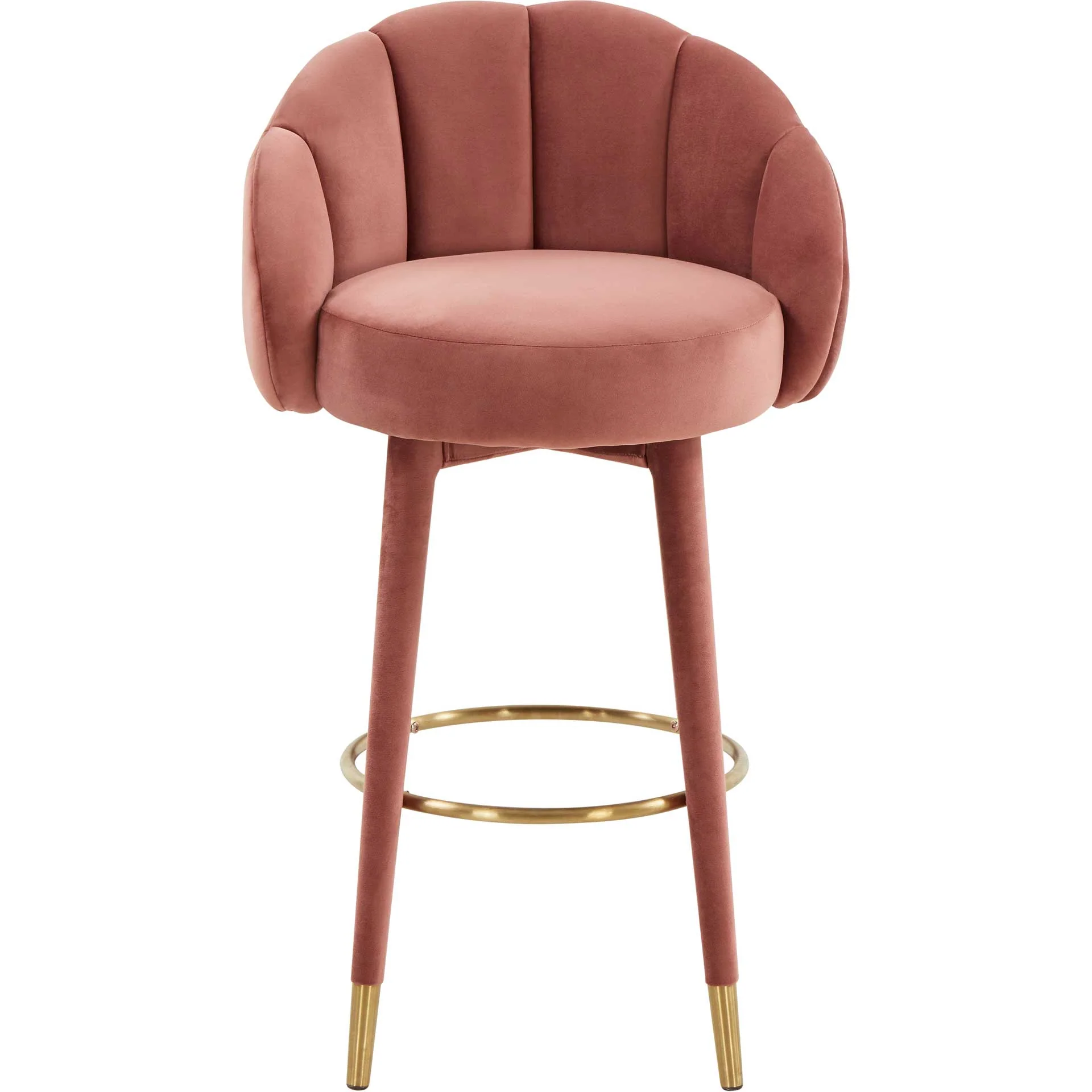 Myaire Swivel Bar Stool Salmon - Image 2