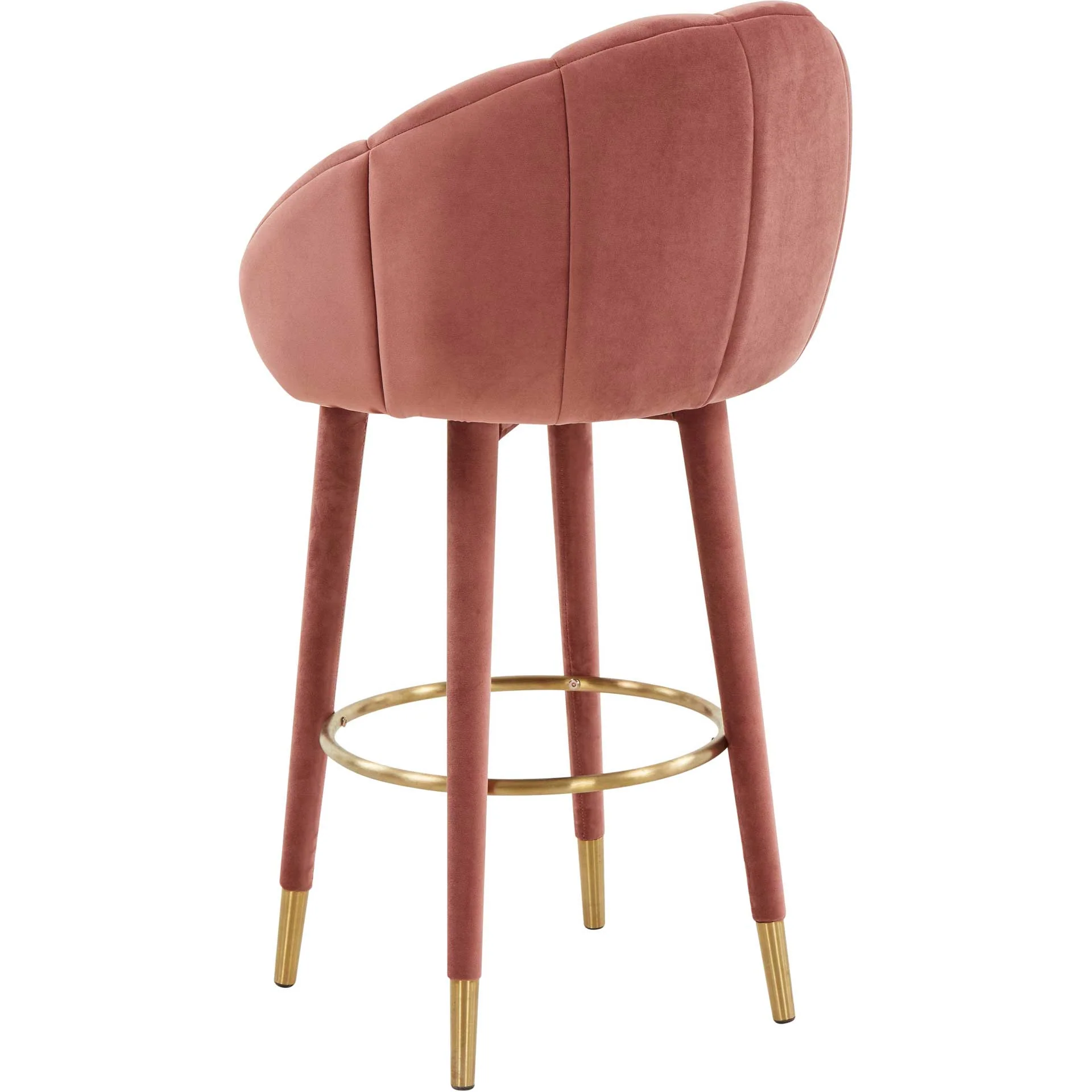 Myaire Swivel Bar Stool Salmon - Image 3