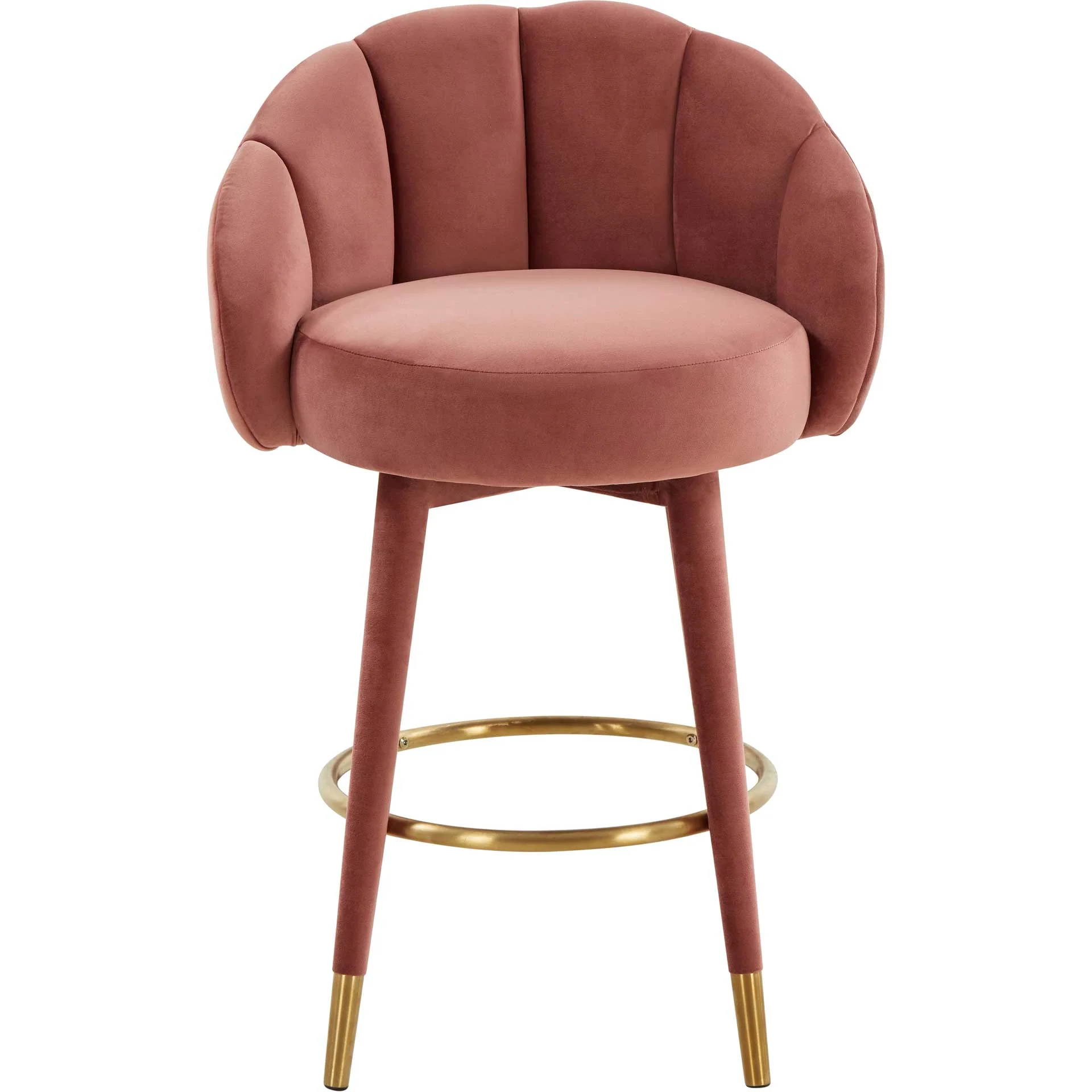 Myaire Swivel Bar Stool Salmon - Image 9