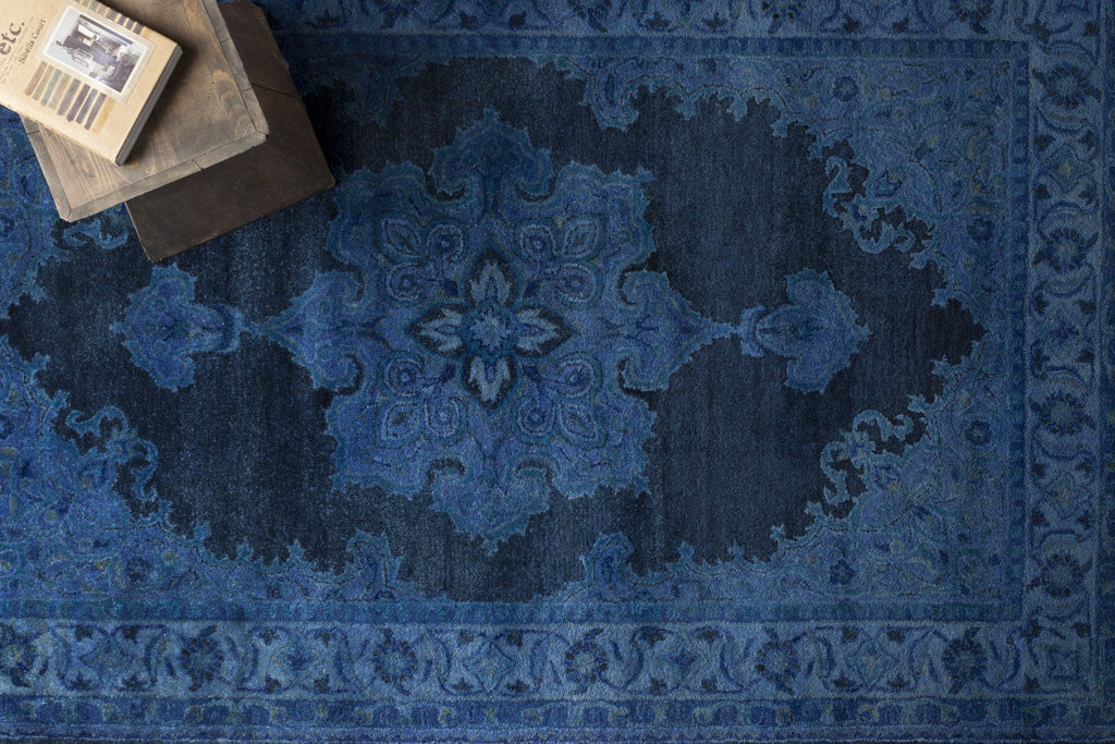 Mykonos Blue/Dark Gray Area Rug - Image 5