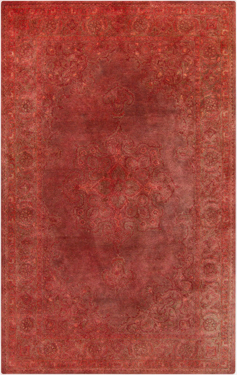 Mykonos Coral/Burgundy Area Rug - Image 2