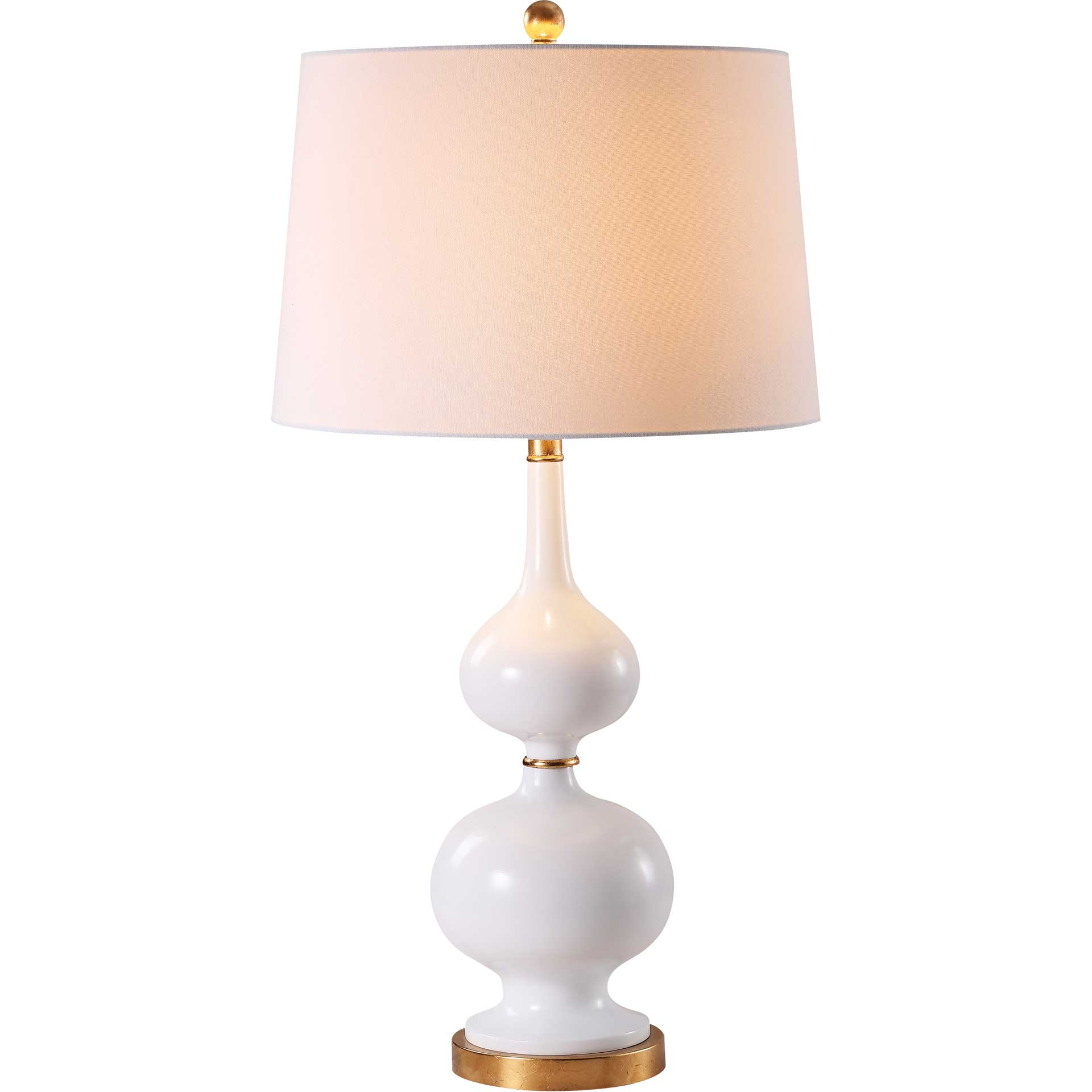 Myla Table Lamp White/Gold Leaf (Set of 2) - Image 2